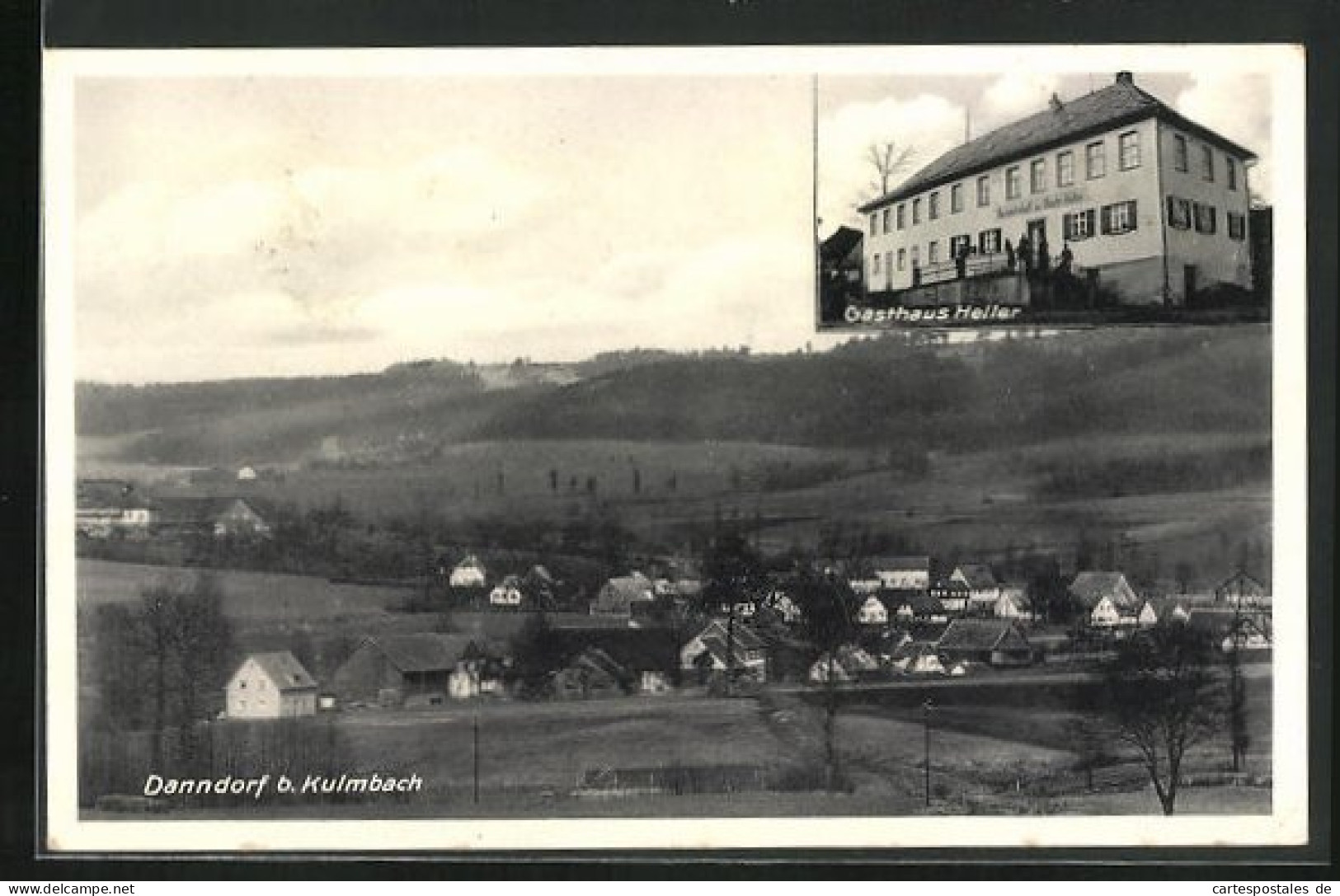 AK Danndorf / Mainleus, Gasthaus Heller, Panorama Der Ortschaft  - Altri & Non Classificati