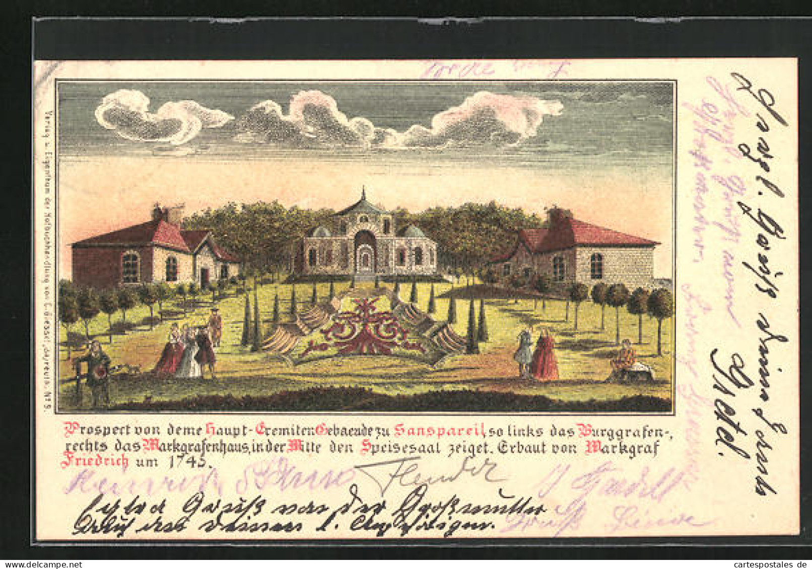 AK Sanspareil, Burggrafen - Und Markgrafenhaus Um 1745  - Other & Unclassified