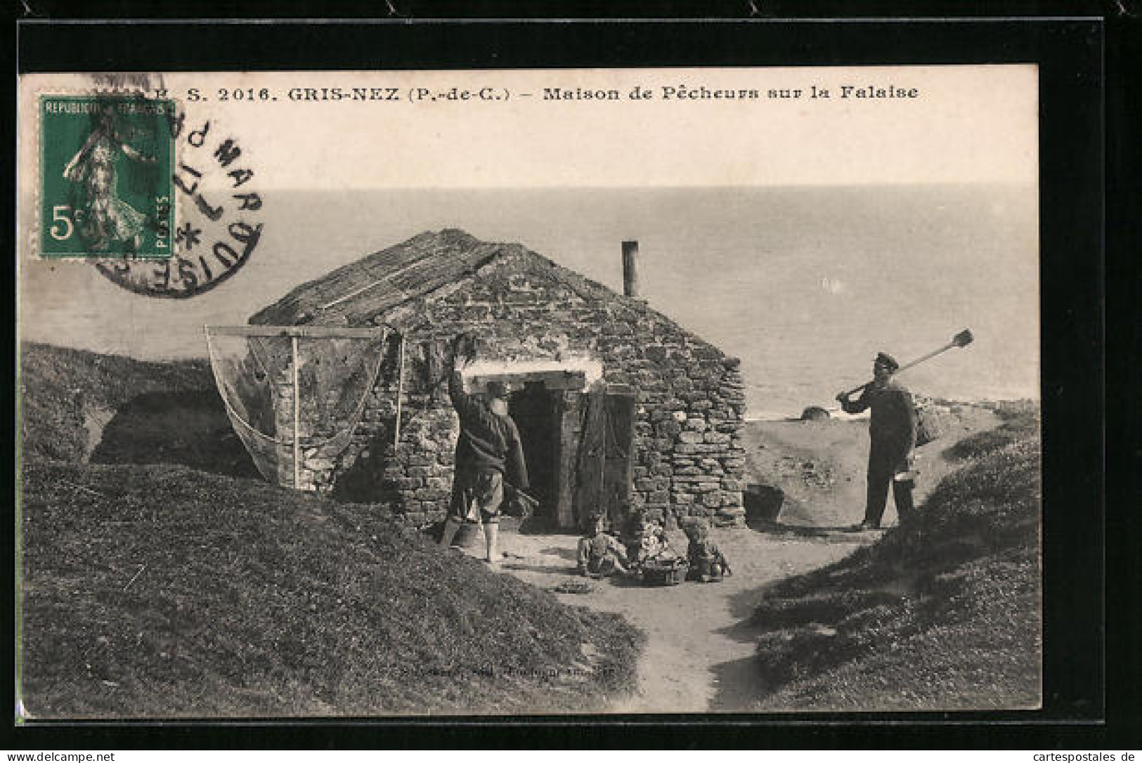 CPA Gris-Nez, Maison De Pecheurs Sur La Falaise  - Autres & Non Classés