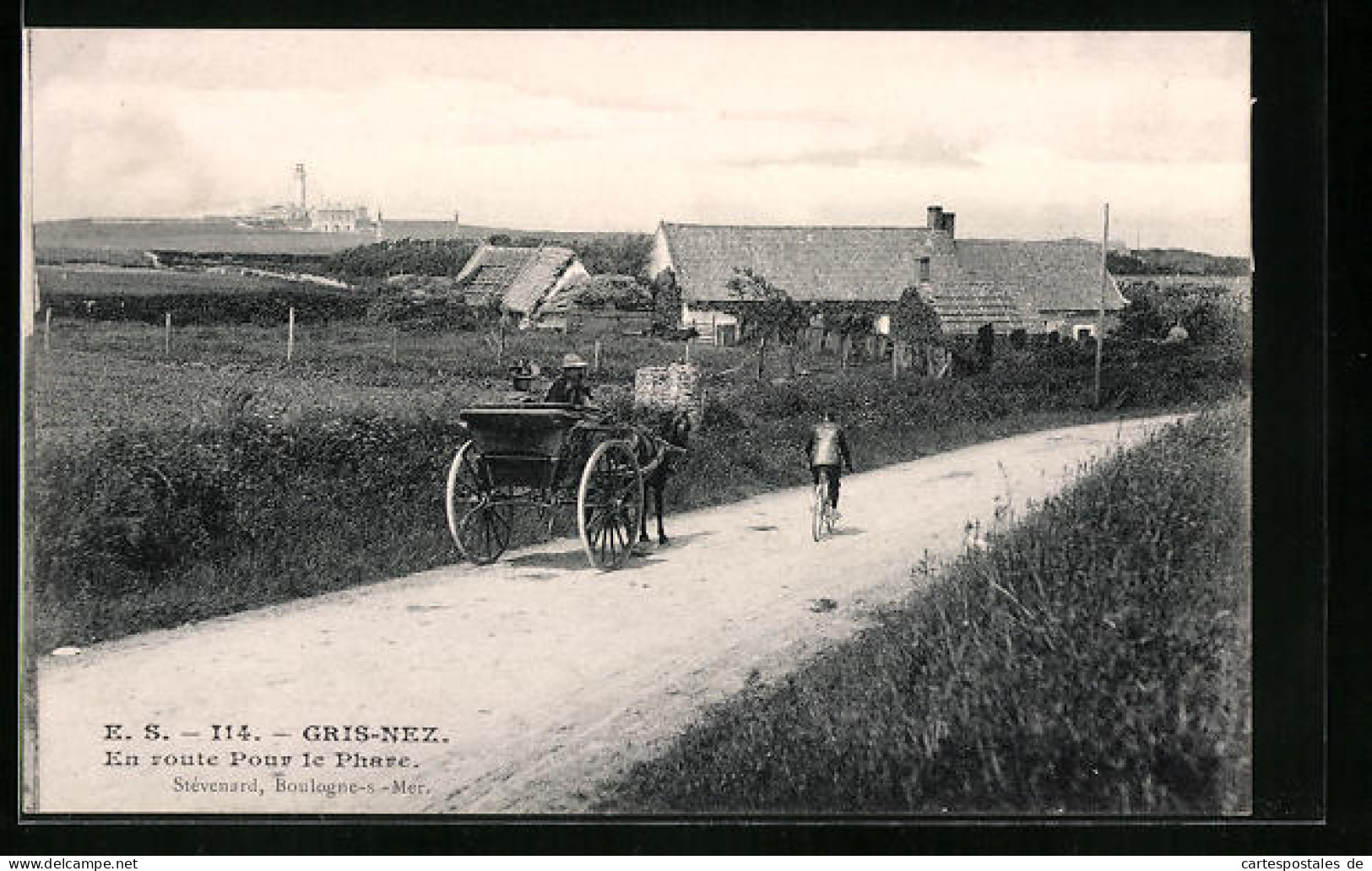 CPA Gris-Nez, En Route Pour Le Phare  - Autres & Non Classés