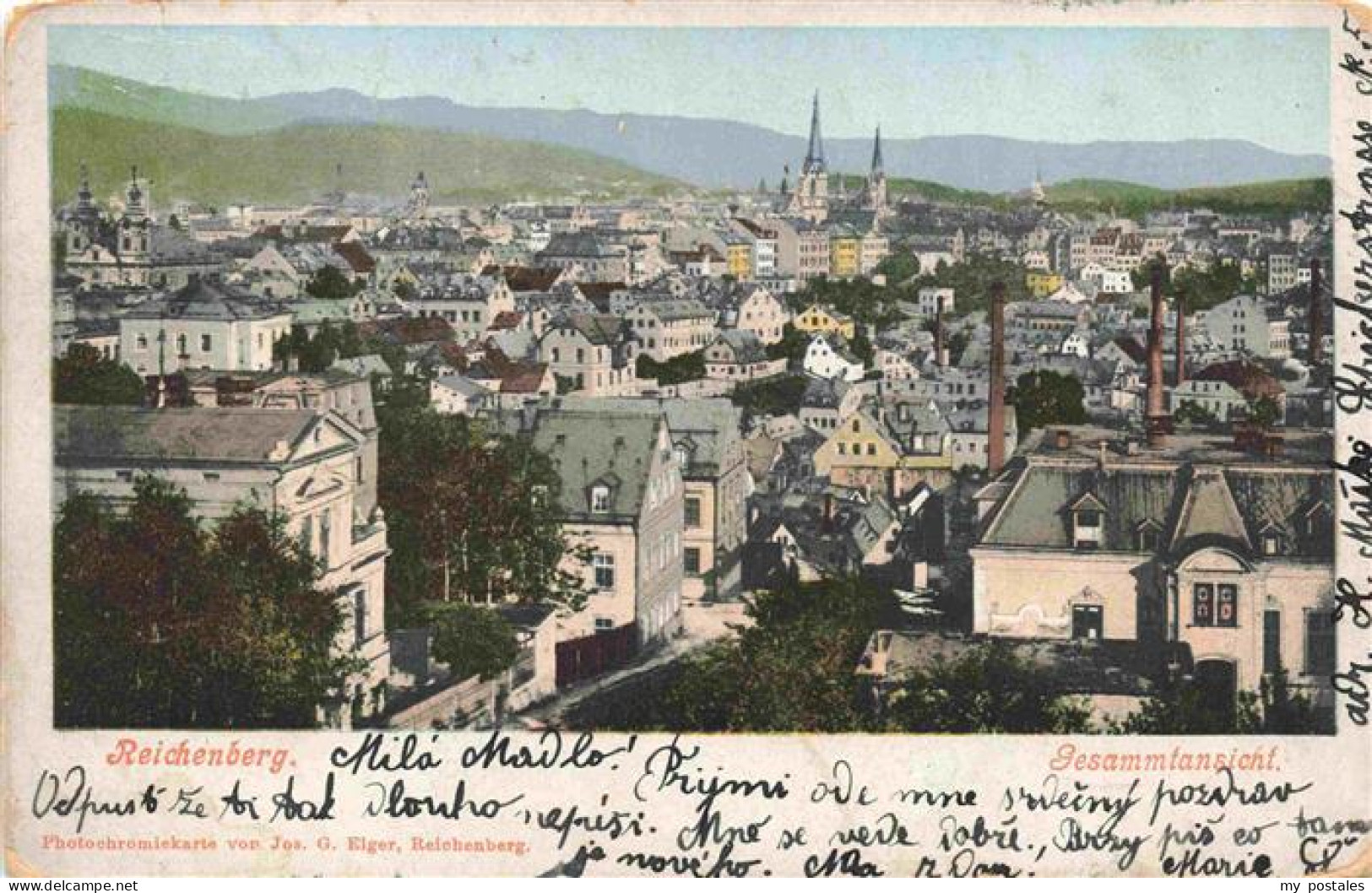 73976257 Reichenberg__LIBEREC_Boehmen_CZ Gesamtansicht - Tschechische Republik