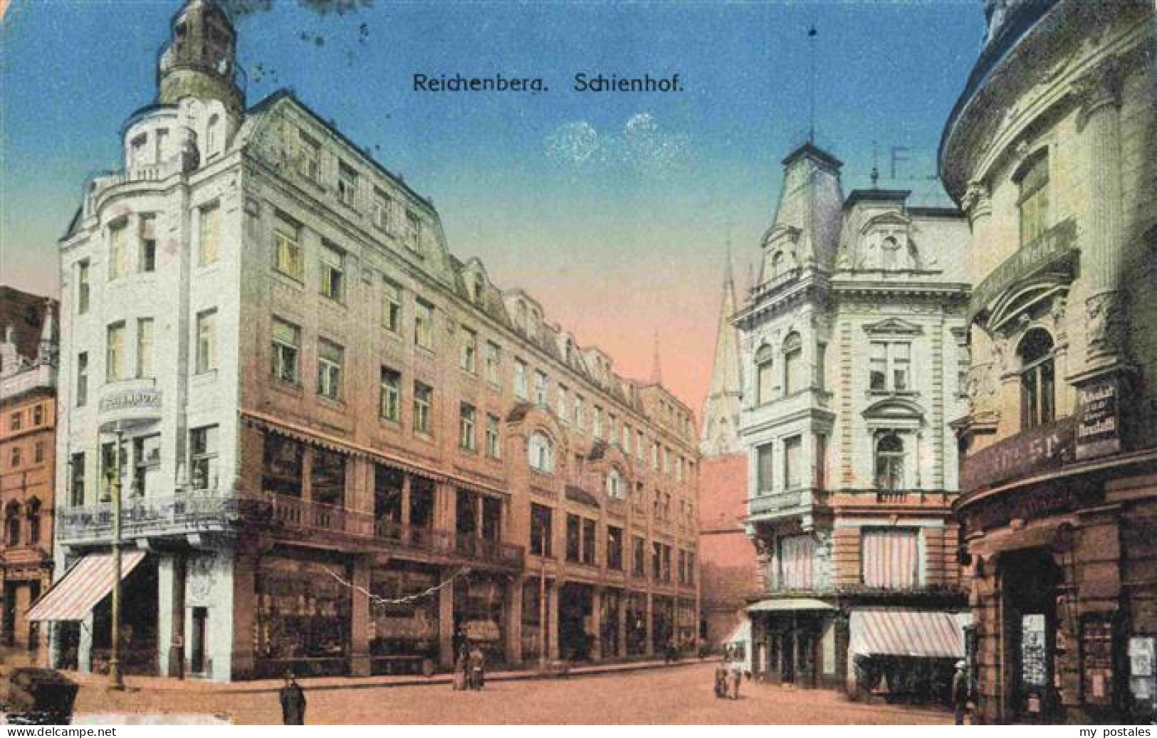 73976249 Reichenberg__LIBEREC_Boehmen_CZ Schienhof - Tschechische Republik