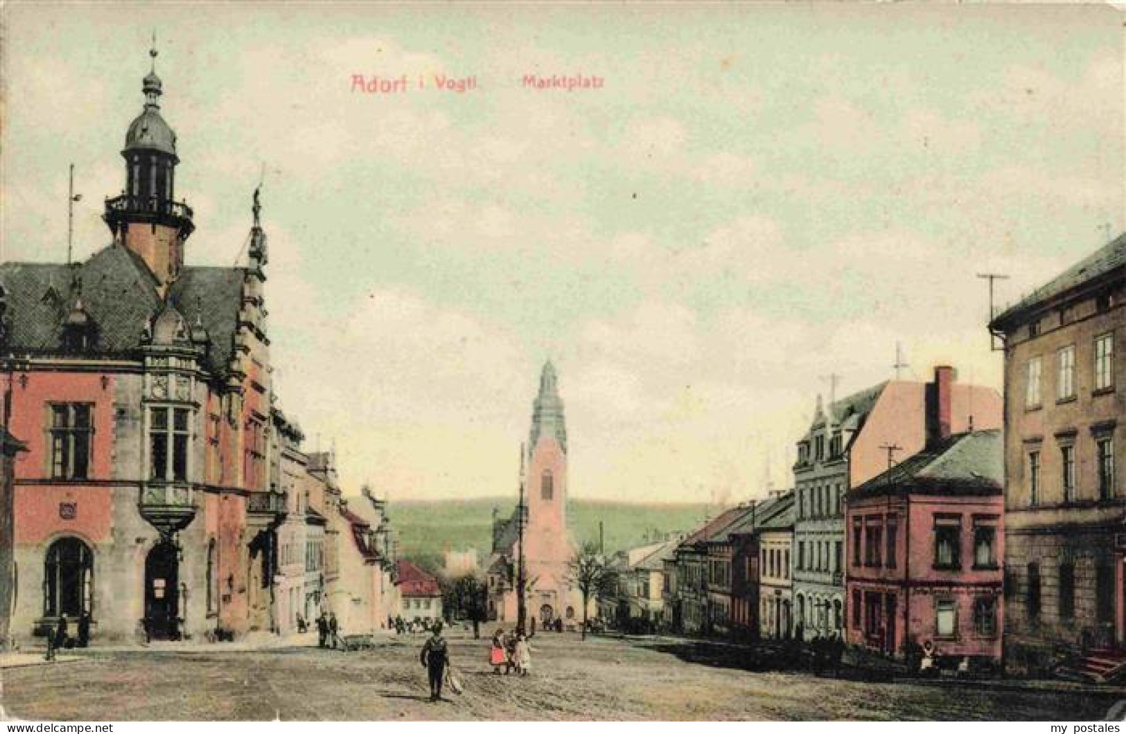 73976248 Adorf__Vogtland Marktplatz - Sonstige & Ohne Zuordnung