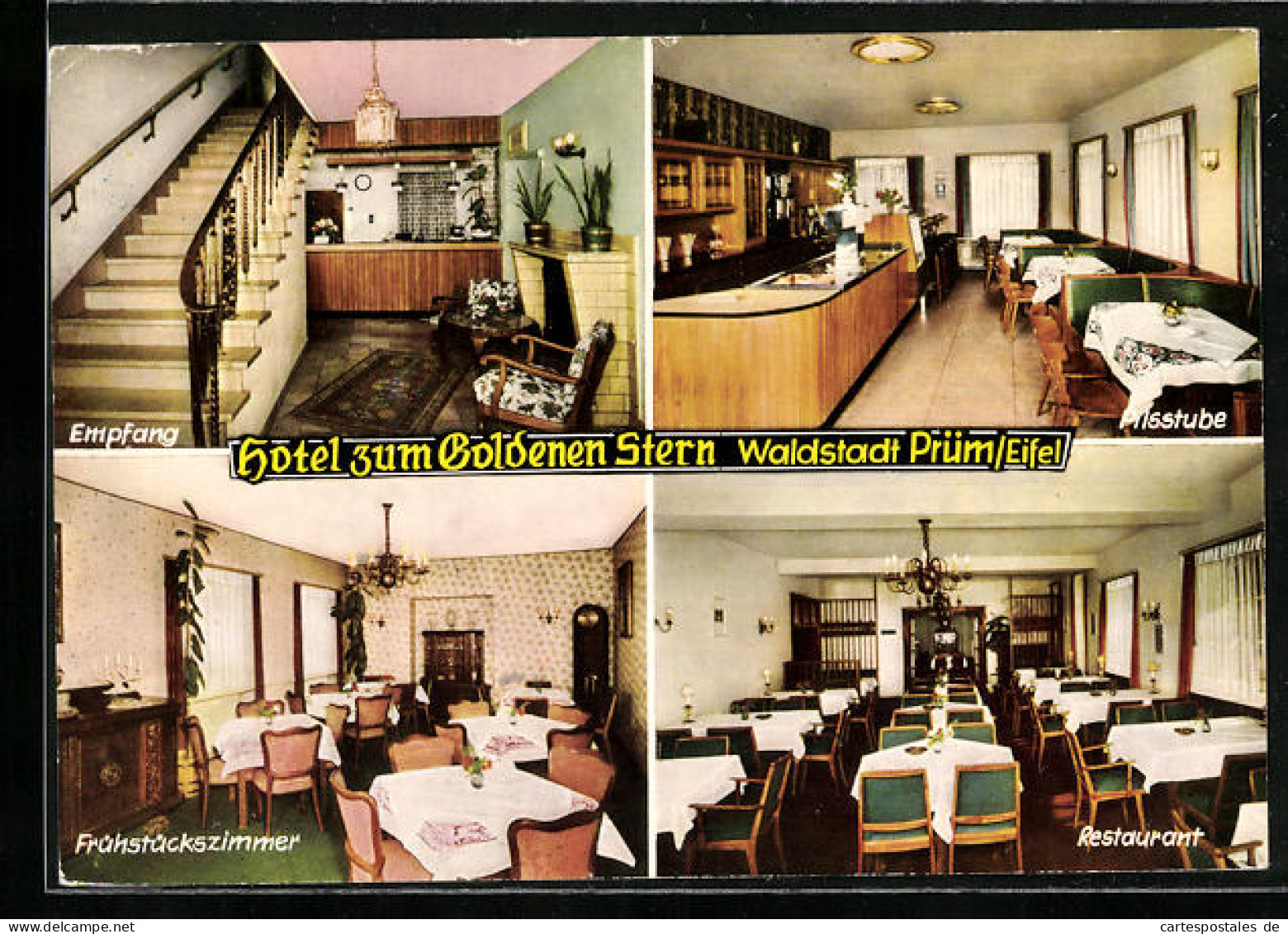 AK Prüm / Eifel, Hotel Zum Goldenen Stern  - Pruem