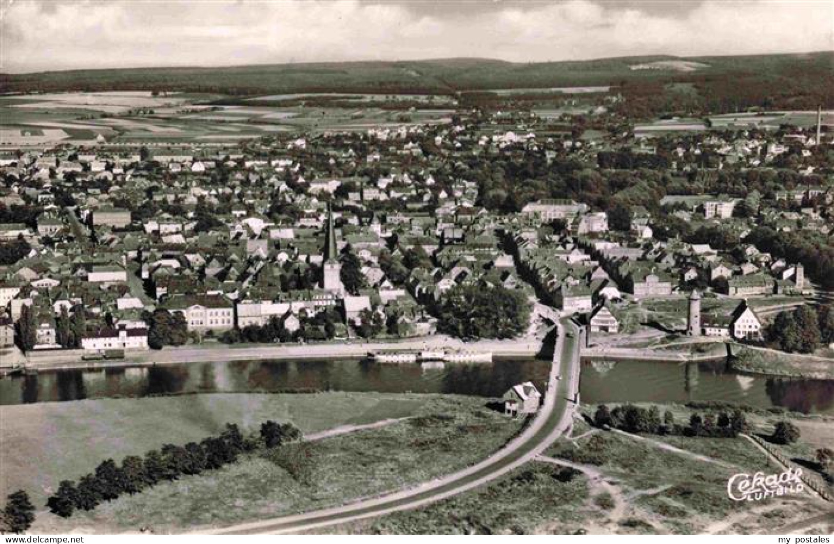 73976243 Holzminden_Weser_Niedersachsen Fliegeraufnahme - Holzminden