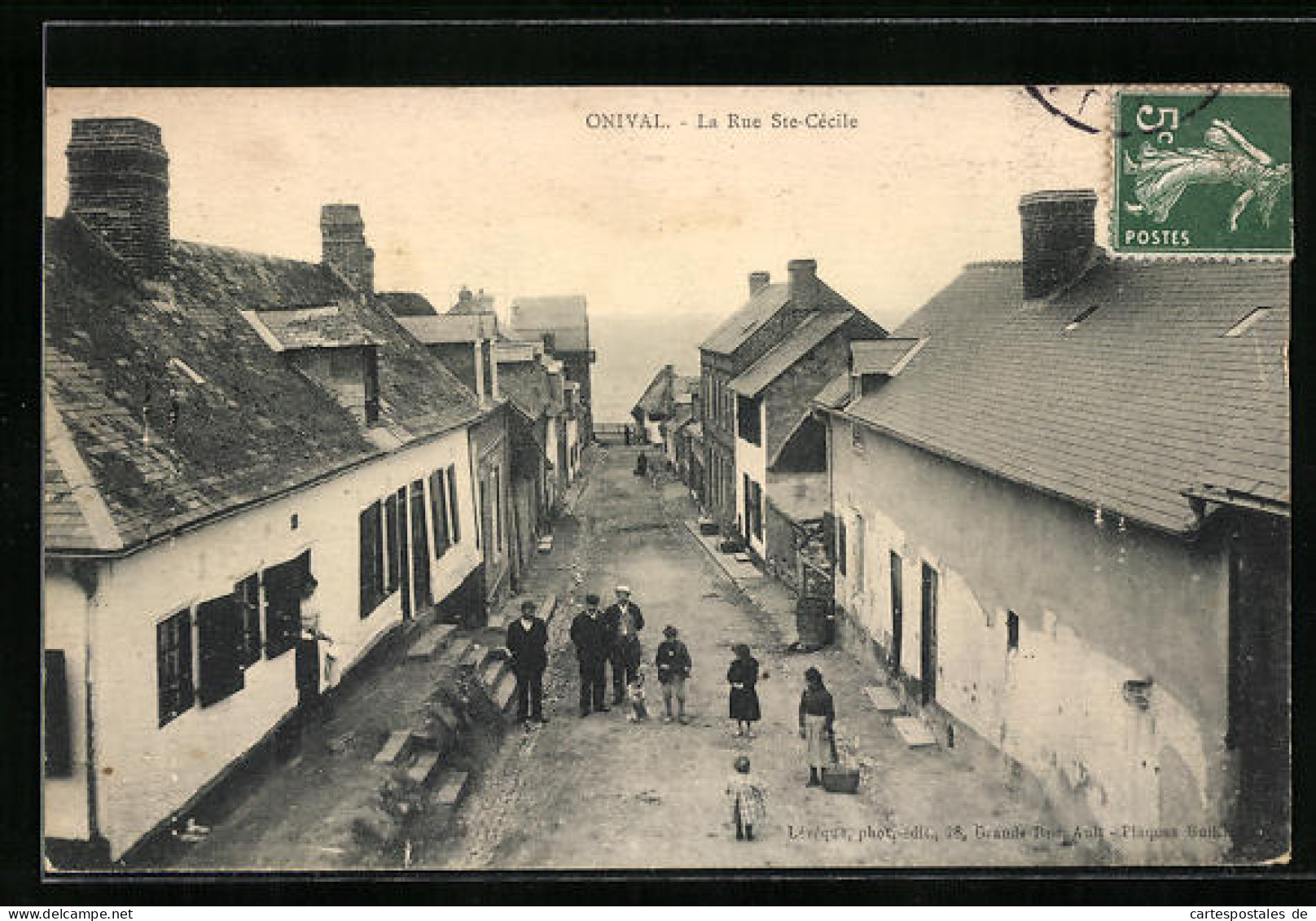 CPA Onival, La Rue Ste-Cécile  - Onival