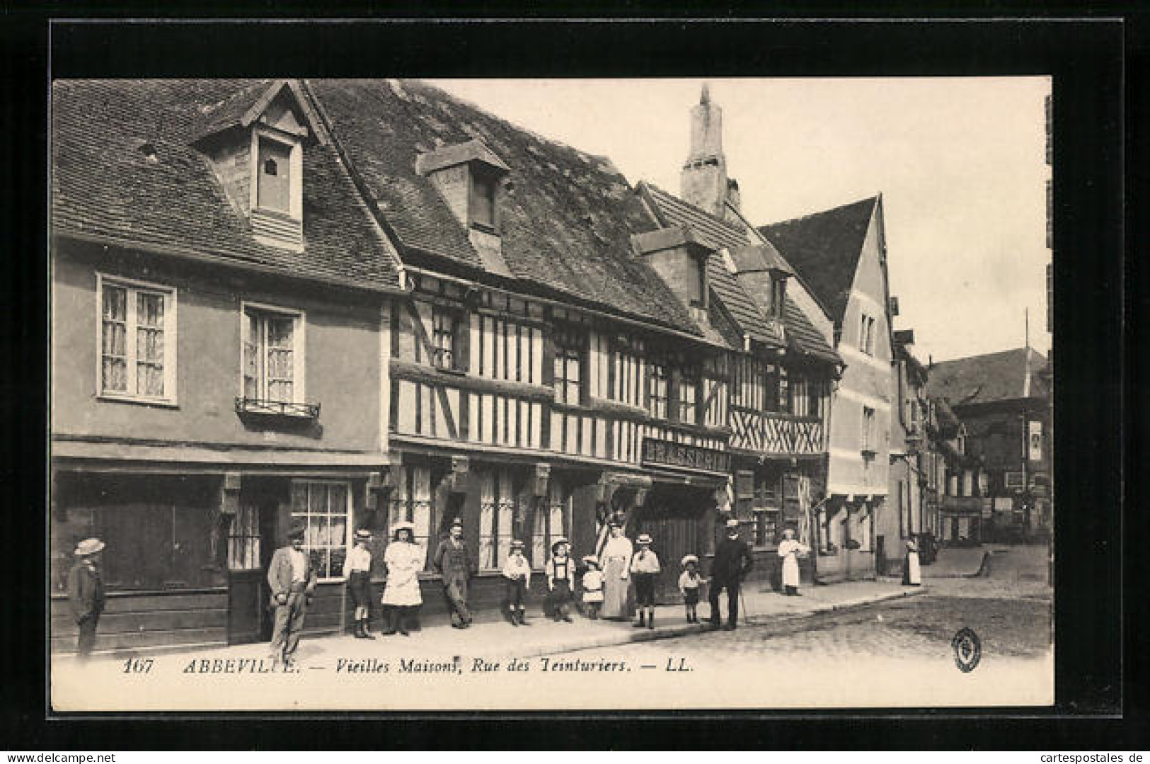 CPA Abbeville, Vieilles Maisons, Rue Des Teinturiers  - Abbeville