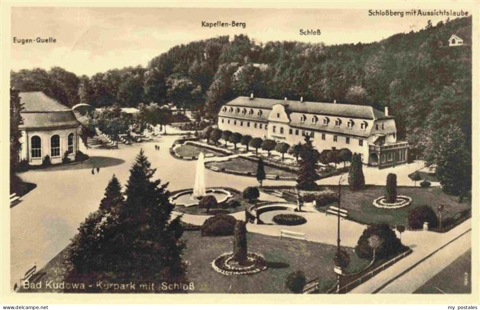 73976211 Bad_Kudowa_Kudowa-Zdroj_Niederschlesien_PL Kurpark Mit Schloss Schlossb - Poland