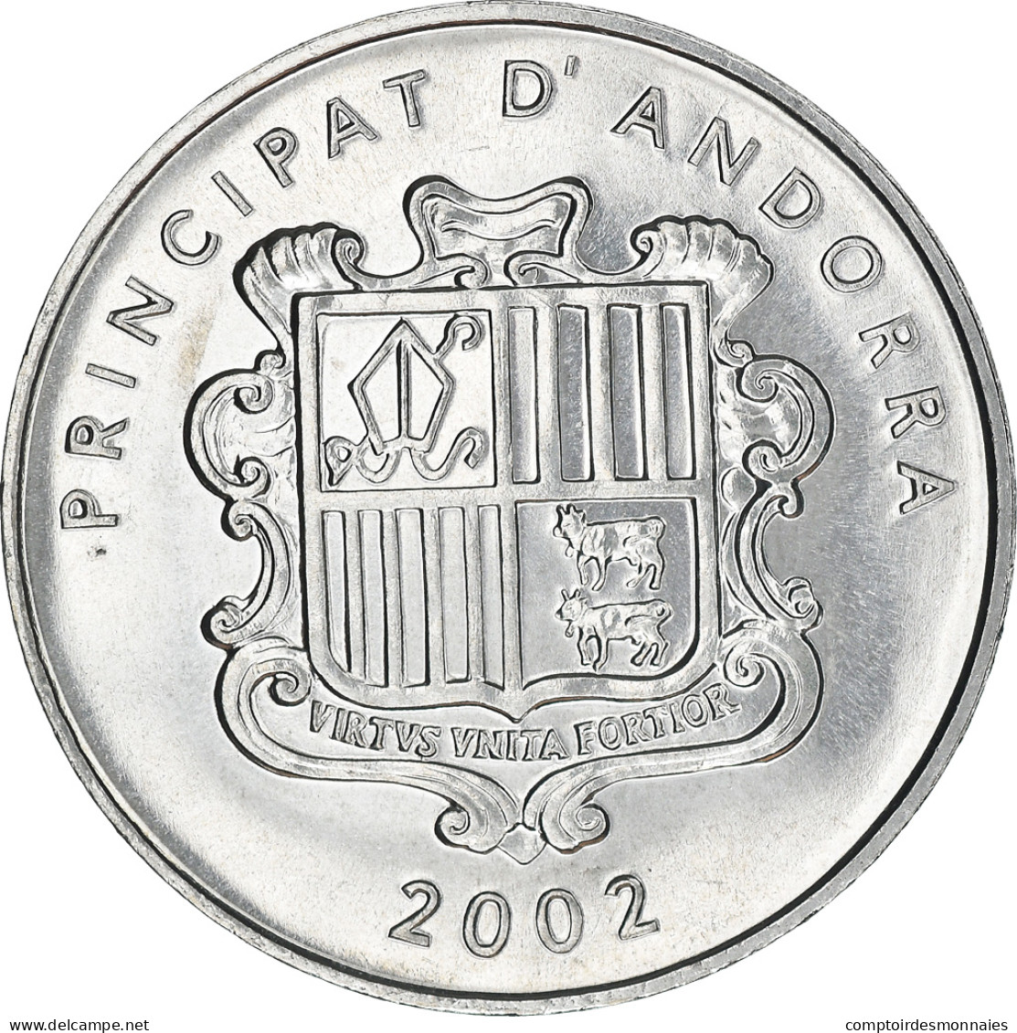 Monnaie, Andorra, Centim, 2002, Isard, SPL+, Aluminium, KM:177 - Andorre