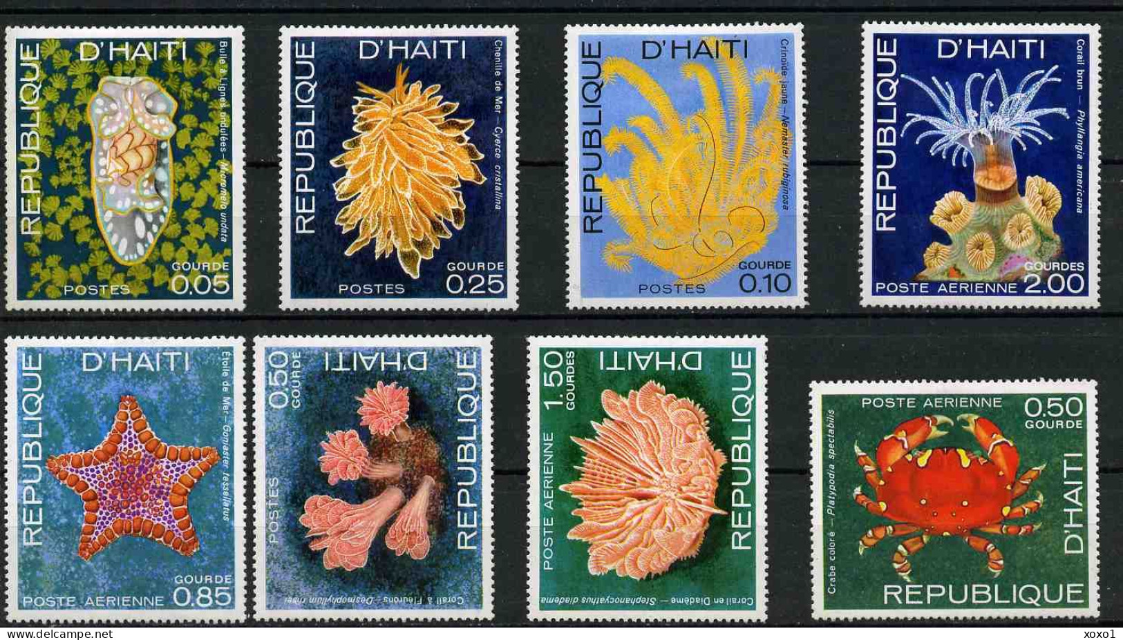 Haiti 1973 MiNr. 1225 - 1232  Marine Life, Crustaceans 8v  MNH** 3.20 € - Vita Acquatica