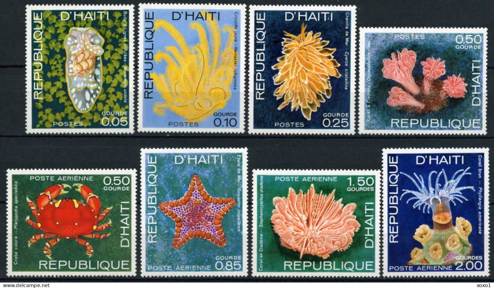 Haiti 1973 MiNr. 1225 - 1232  Marine Life, Crustaceans 8v  MNH** 3.20 € - Meereswelt