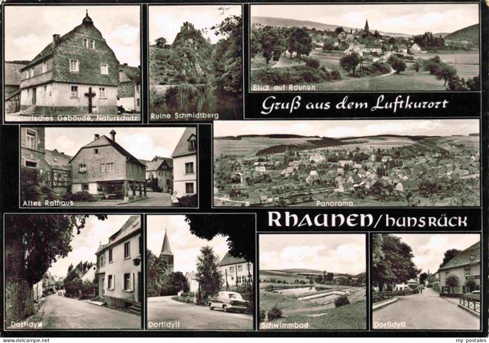 73976112 Rhaunen_Hunsrueck Histor Gebaeude Ruine Schmidtburg Panorama Altes Rath - Otros & Sin Clasificación