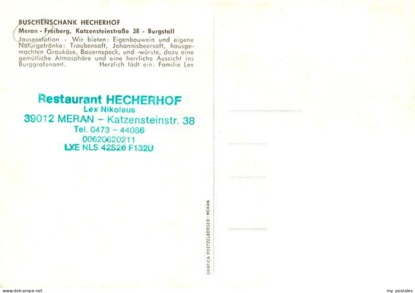 73945740 Meran_Merano_IT Burschenschank Hecherhof - Autres & Non Classés