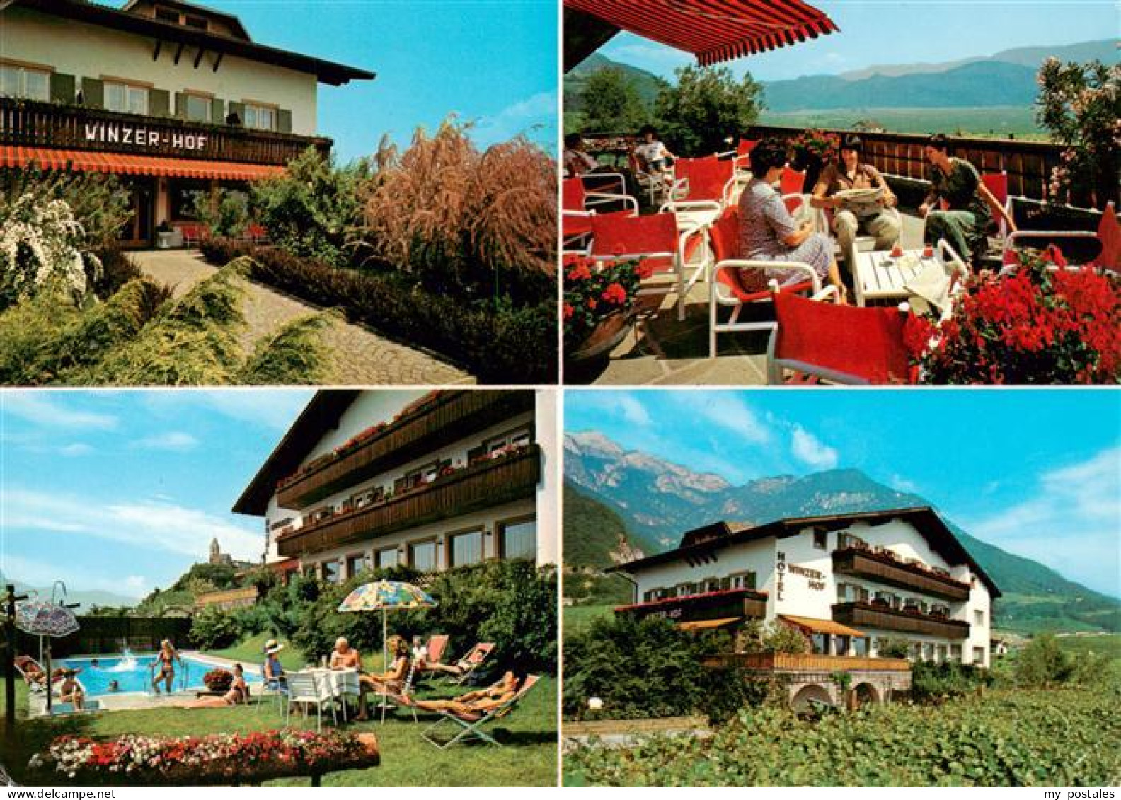 73945736 Tramin_Termeno_IT Hotel Winzerhof Terrasse Pool - Other & Unclassified