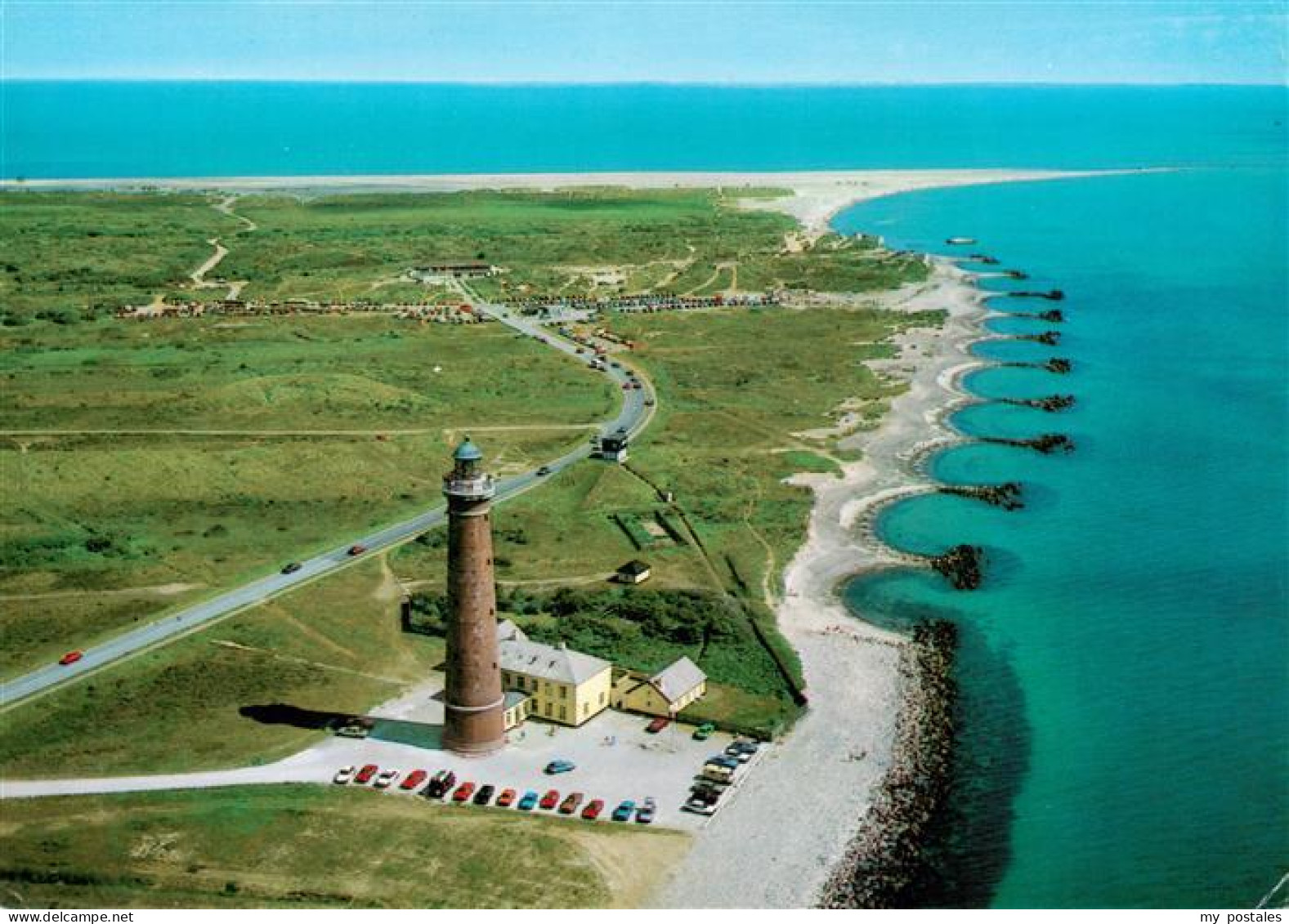 73945673 Skagen_DK Lighthouse And Grenen Aerial View - Dänemark