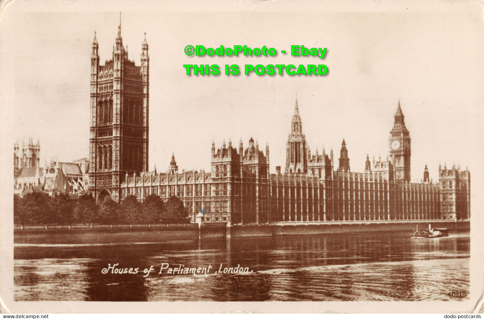 R346540 London. Houses Of Parliament. RP. 1924 - Sonstige & Ohne Zuordnung