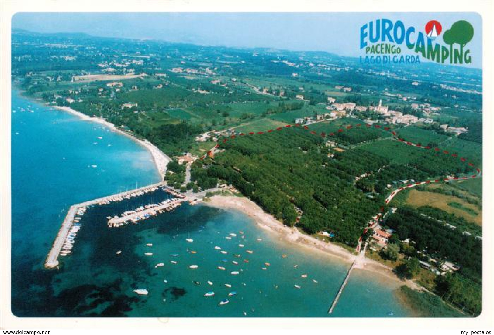 73945573 Pacengo_sul_Garda_Lazise_IT Eurocamping Lago Di Garda Veduta Aerea - Altri & Non Classificati