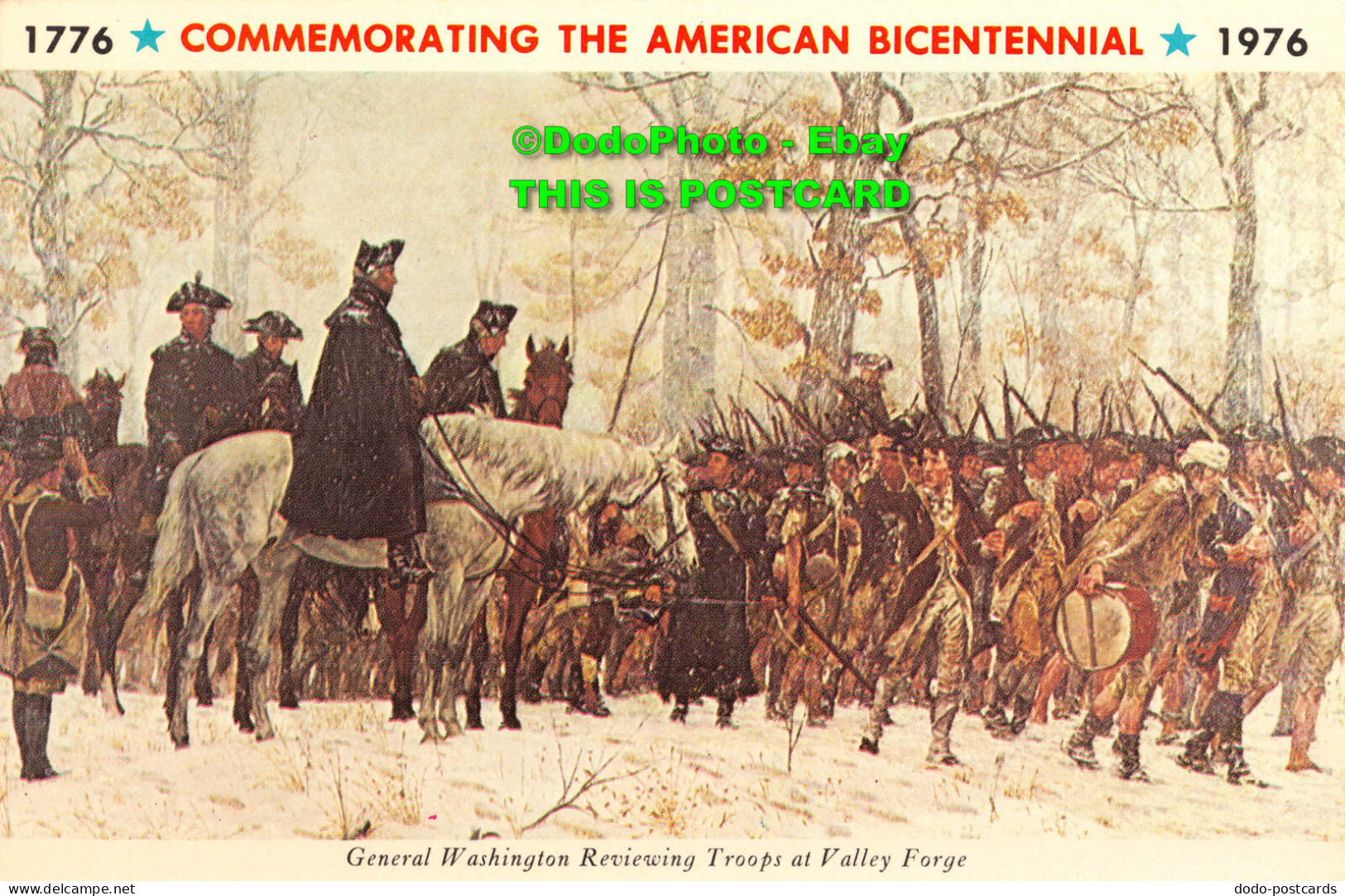 R346646 Commemorating The American Bicentennial. General Washington Reviewing Tr - World