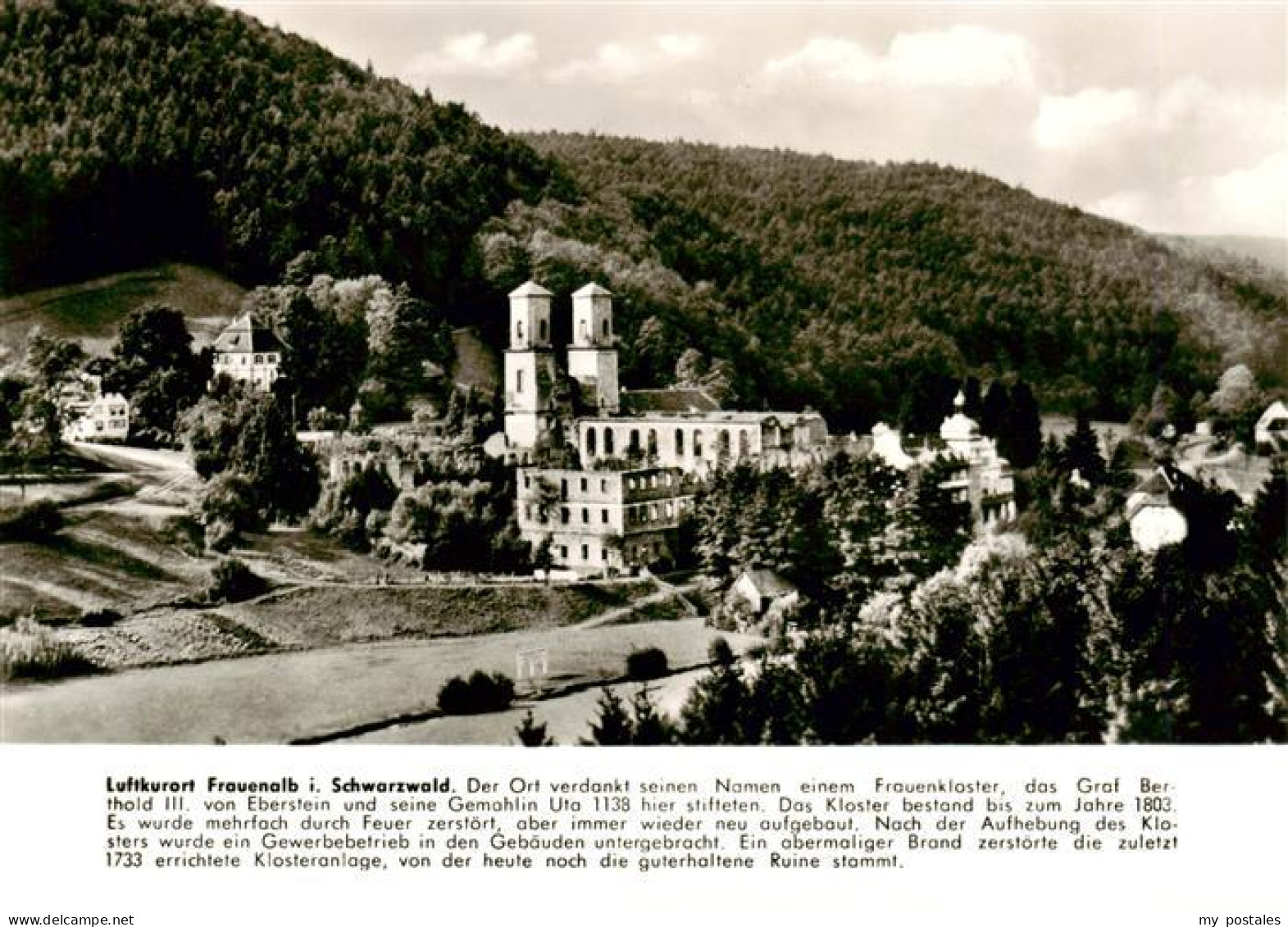 73904160 Frauenalb Panorama Mit Frauenkloster - Sonstige & Ohne Zuordnung