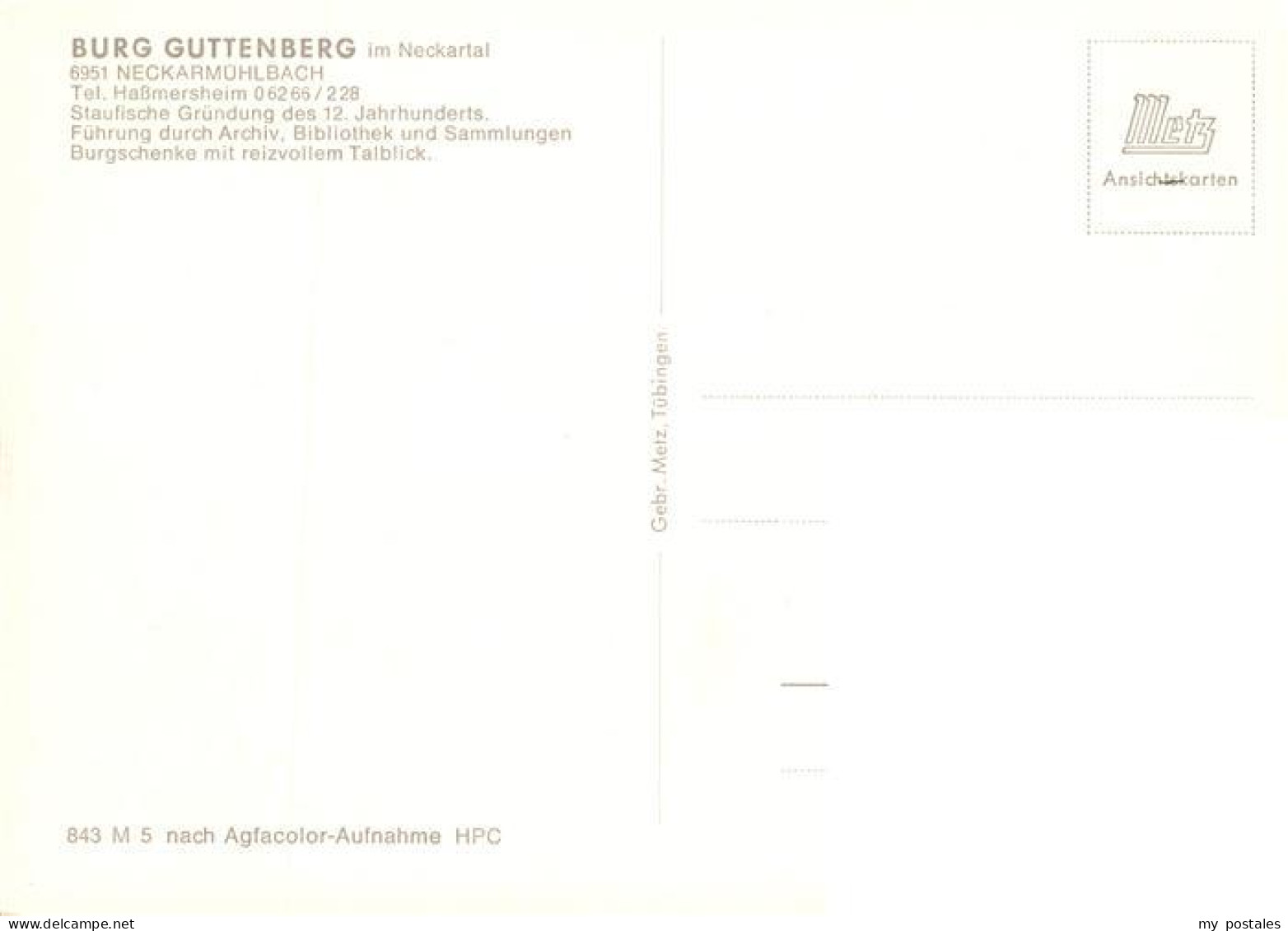 73904154 Neckarmuehlbach Burg Guttenberg Gastraum - Other & Unclassified