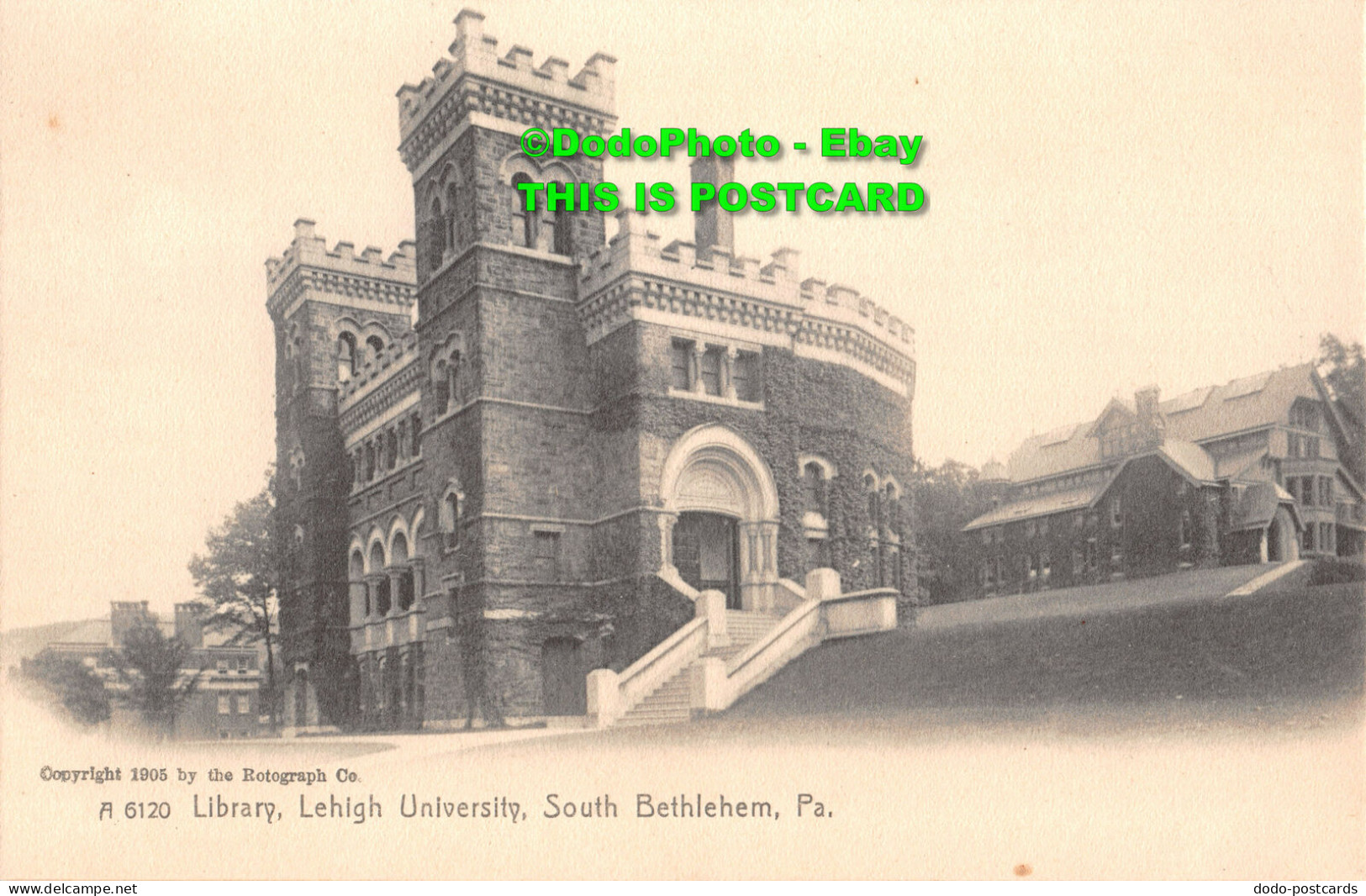 R347161 Pa. Library. Leigh University. South Bethlehem. Rotograph Co. 1905 - World