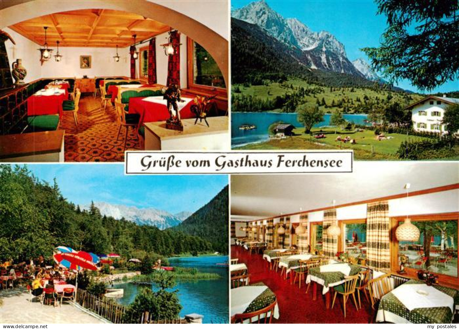 73904084 Mittenwald Bayern Gasthaus Ferchensee Gastraeume Terrasse - Mittenwald