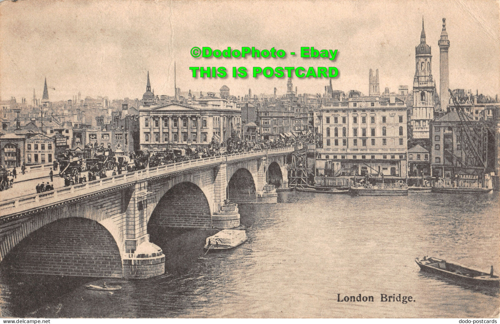 R346722 London Bridge. The National Gallery Of British Art. Postcard - Sonstige & Ohne Zuordnung
