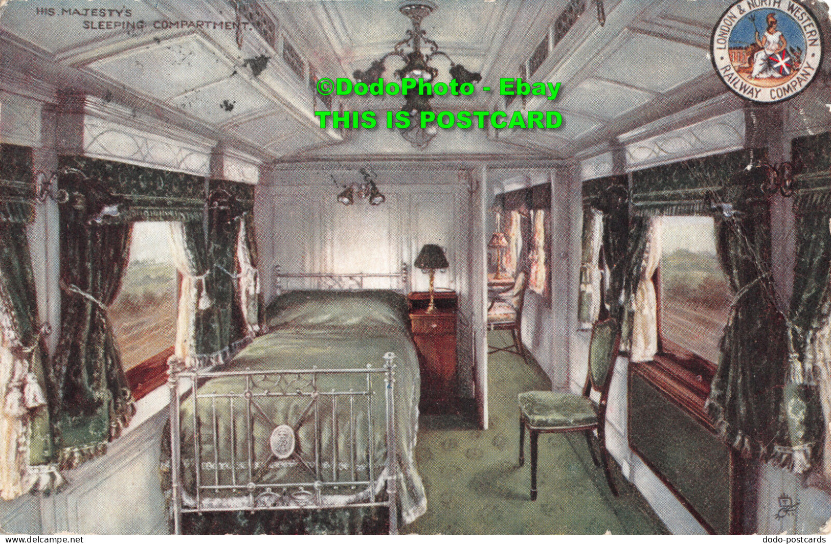 R347209 His Majesty Sleeping Compartment. London North Western Railway Company. - Autres & Non Classés