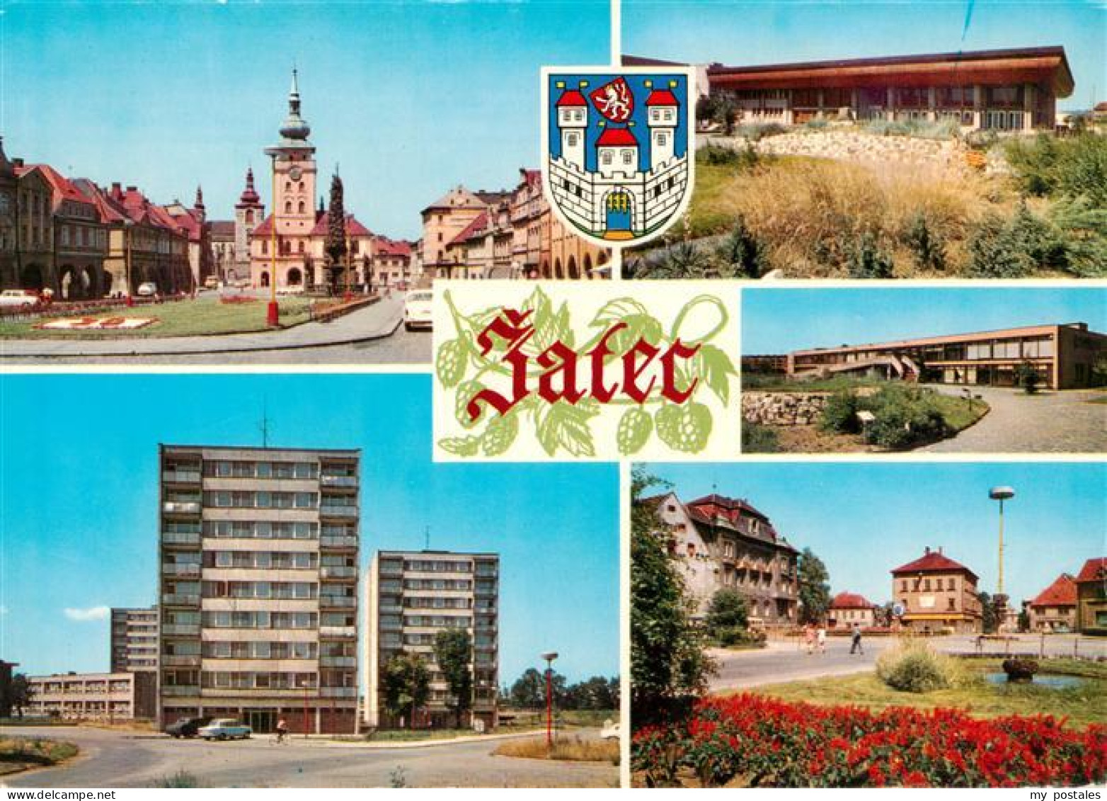 73904005 Zatec Saaz CZ Namesti VRSR Spolecensky Dum Moskva Obchodni Stredisko A  - Tchéquie