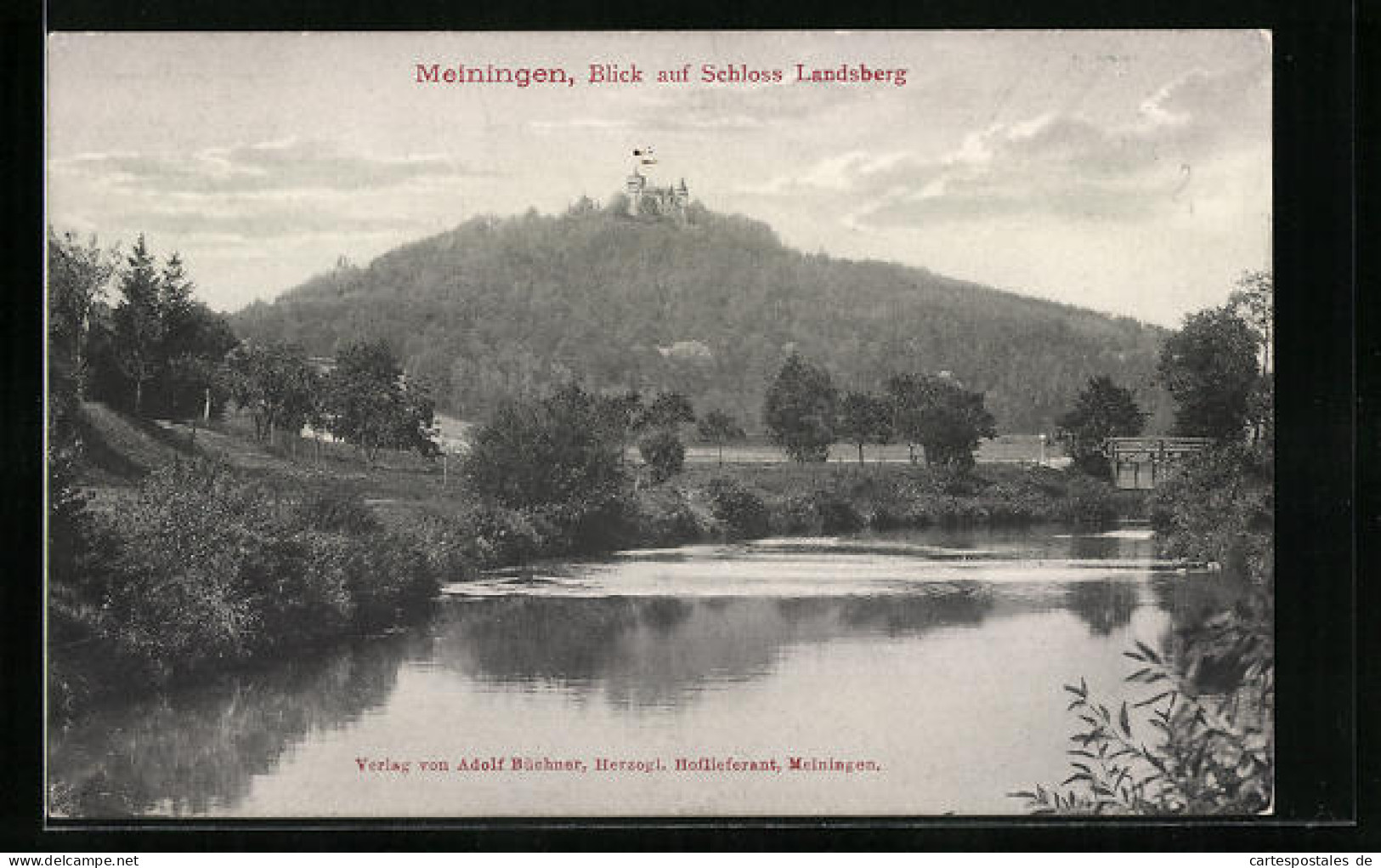 AK Meiningen, Blick Auf Schloss Landsberg  - Meiningen