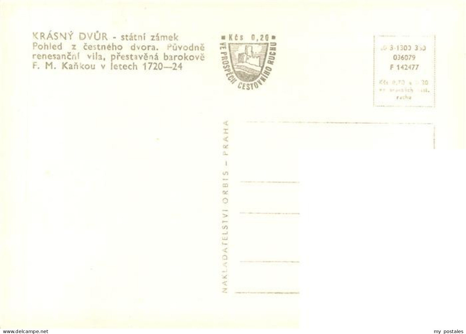 73903986 Krasny Dvur Louny Laun CZ Statni Zamek Pohled Z Cestneho Dvora Puvodne  - Czech Republic