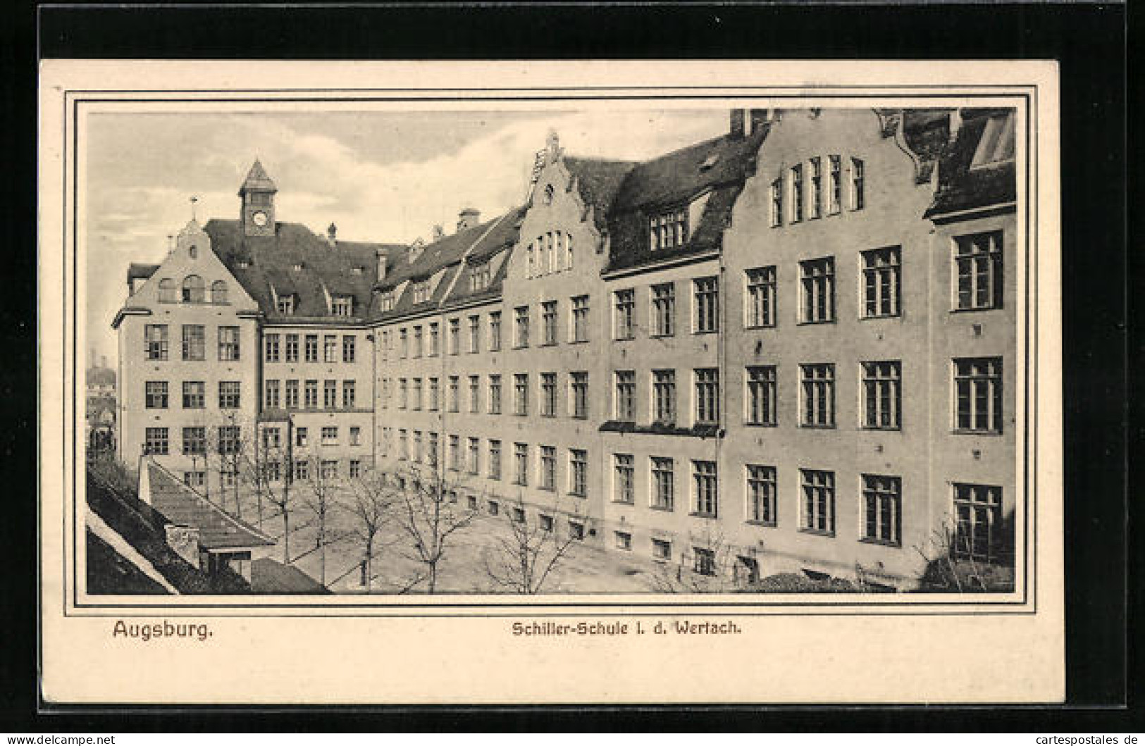 AK Augsburg, Schiller-Schule I. D. Wertach  - Augsburg