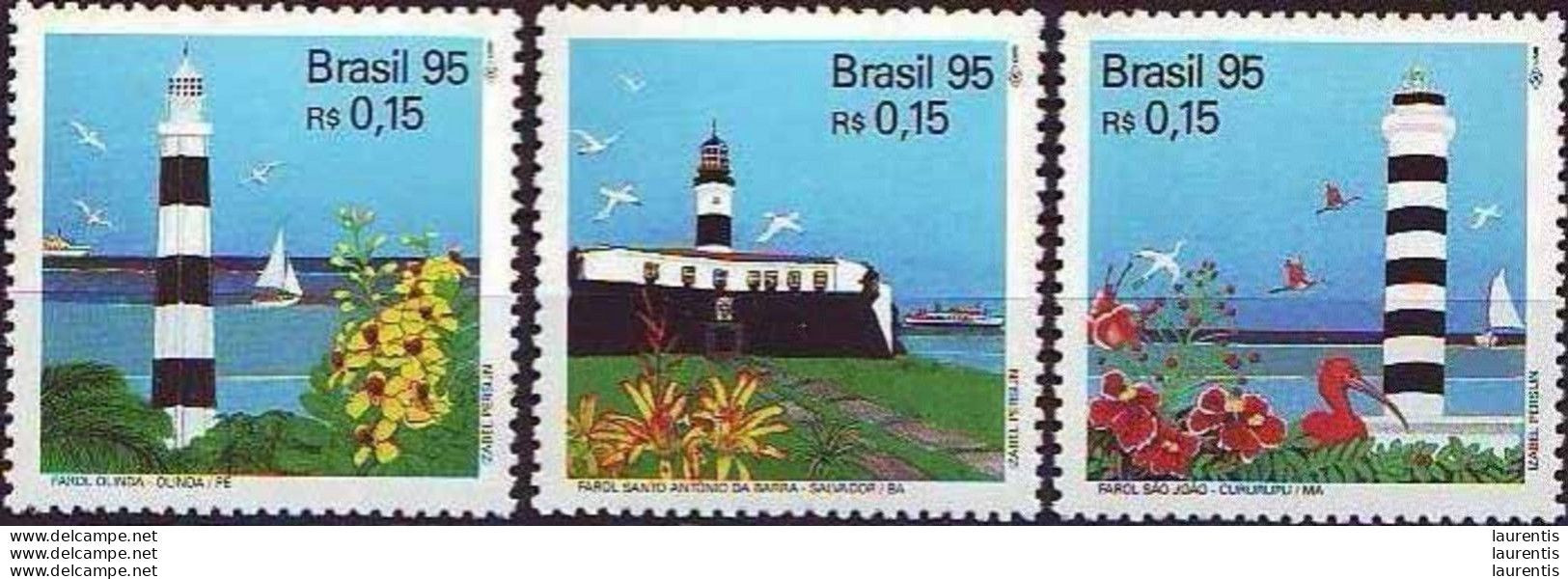 D660  Lighthouses - Phares - Brasil Yv 2243-45 MNH - 1,75 - Leuchttürme