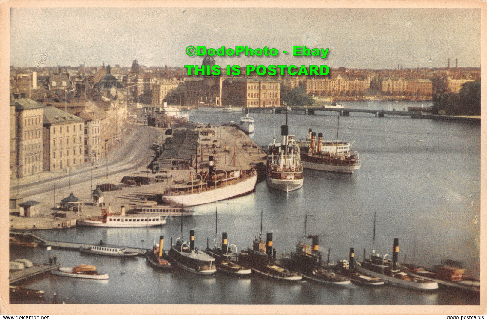 R346795 Stockholm. Skeppsbron. The Inner Harbour. Sago Konst A. B - World