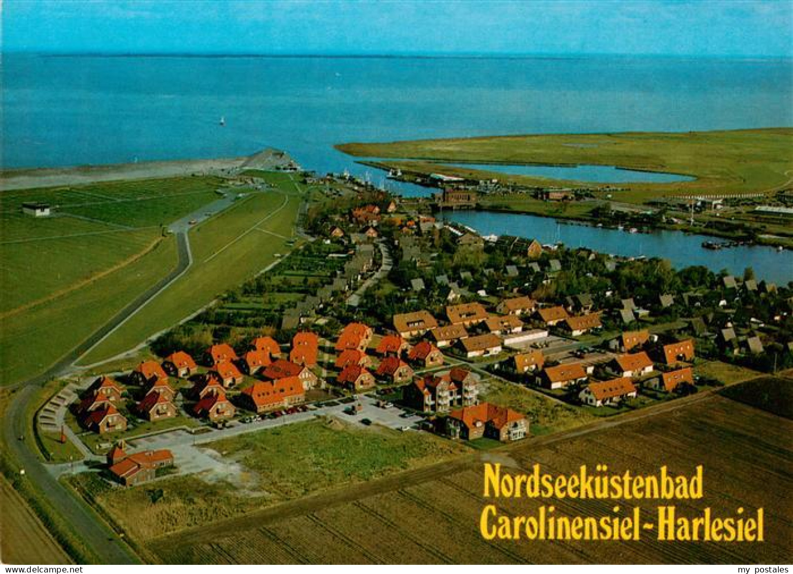 73903914 Carolinensiel-Harlesiel Ostfriesland Fliegeraufnahme Mit Hafen Und Feri - Wittmund