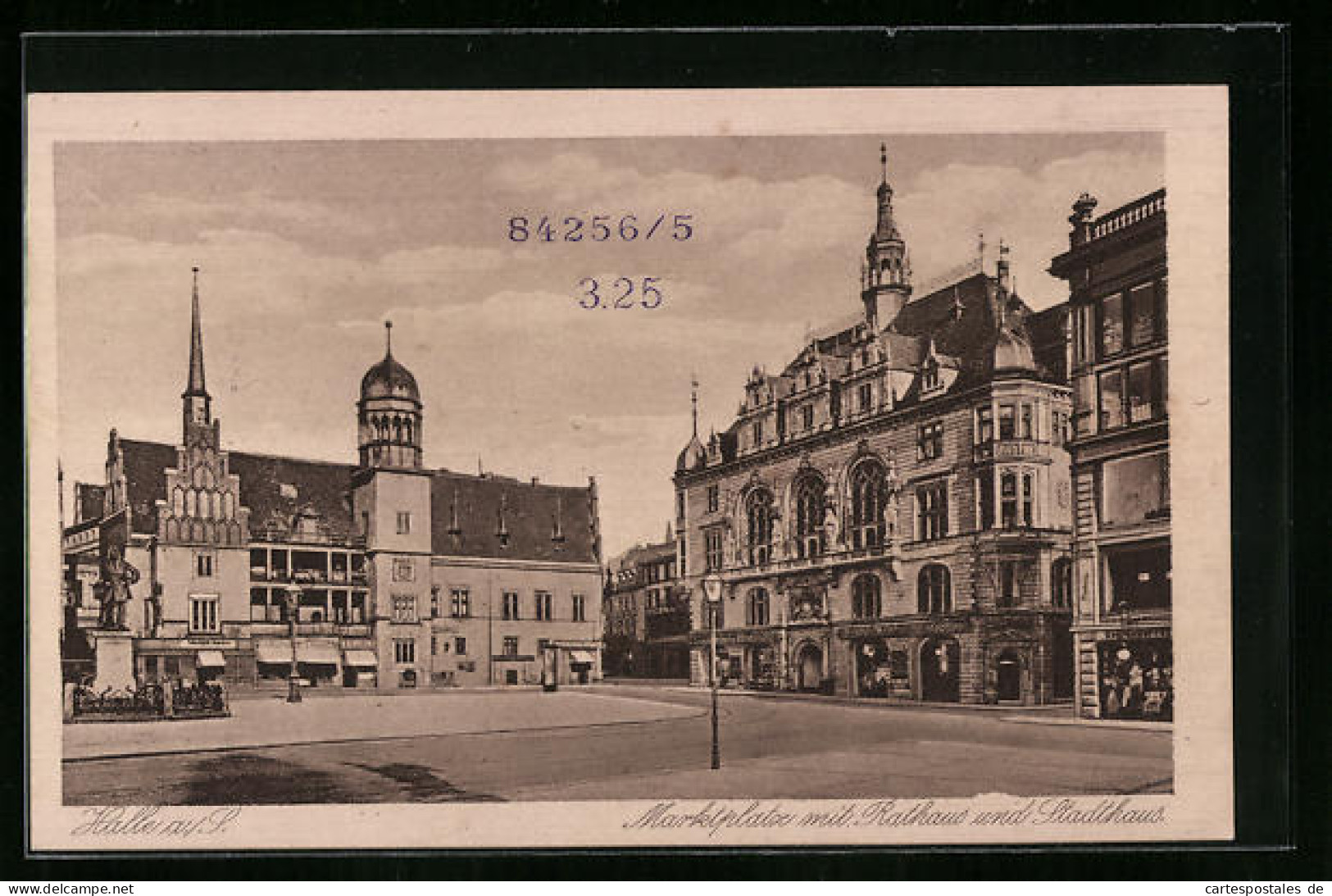 AK Halle /Saale, Marktplatz Mit Rathaus, Stadthaus  - Other & Unclassified