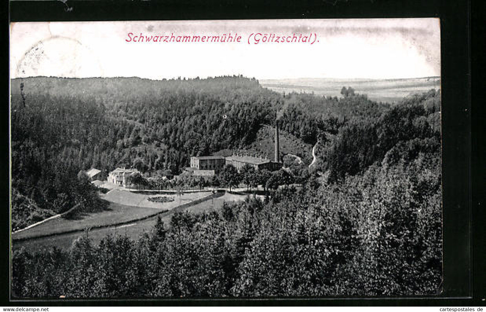 AK Schwarzhammermühle /Göltzschtal, Ortsansicht Aus Der Vogelschau  - Altri & Non Classificati