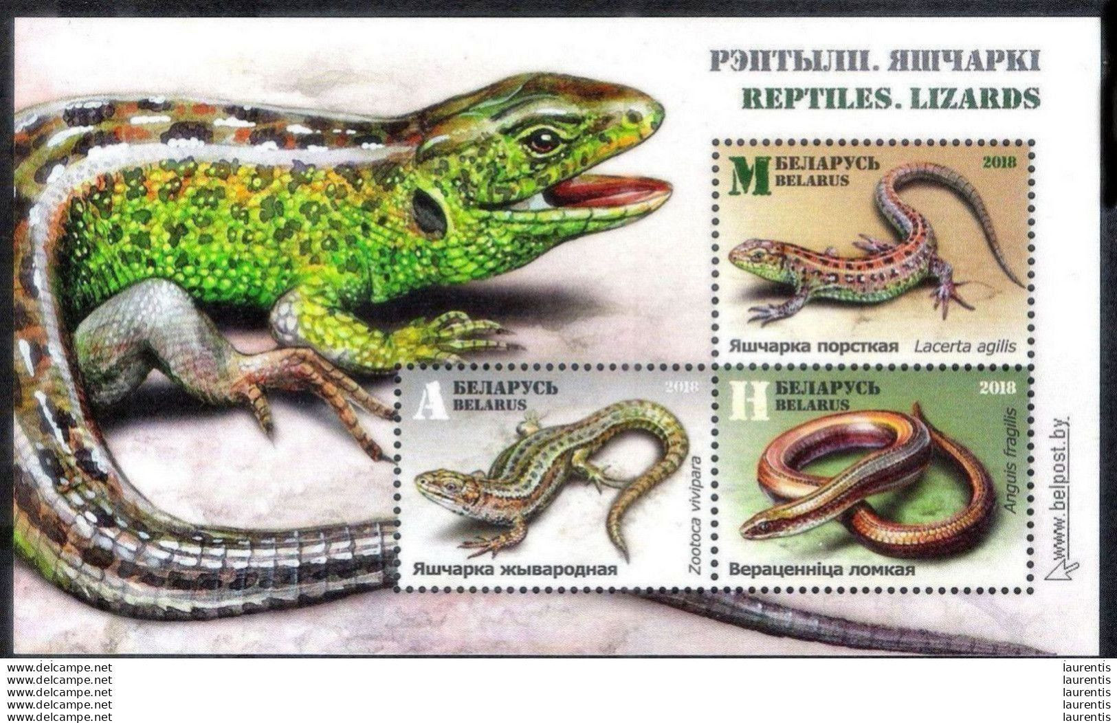 20790  Reptils - Lizards - Belarus BF - MNH - 2,35 - Otros & Sin Clasificación