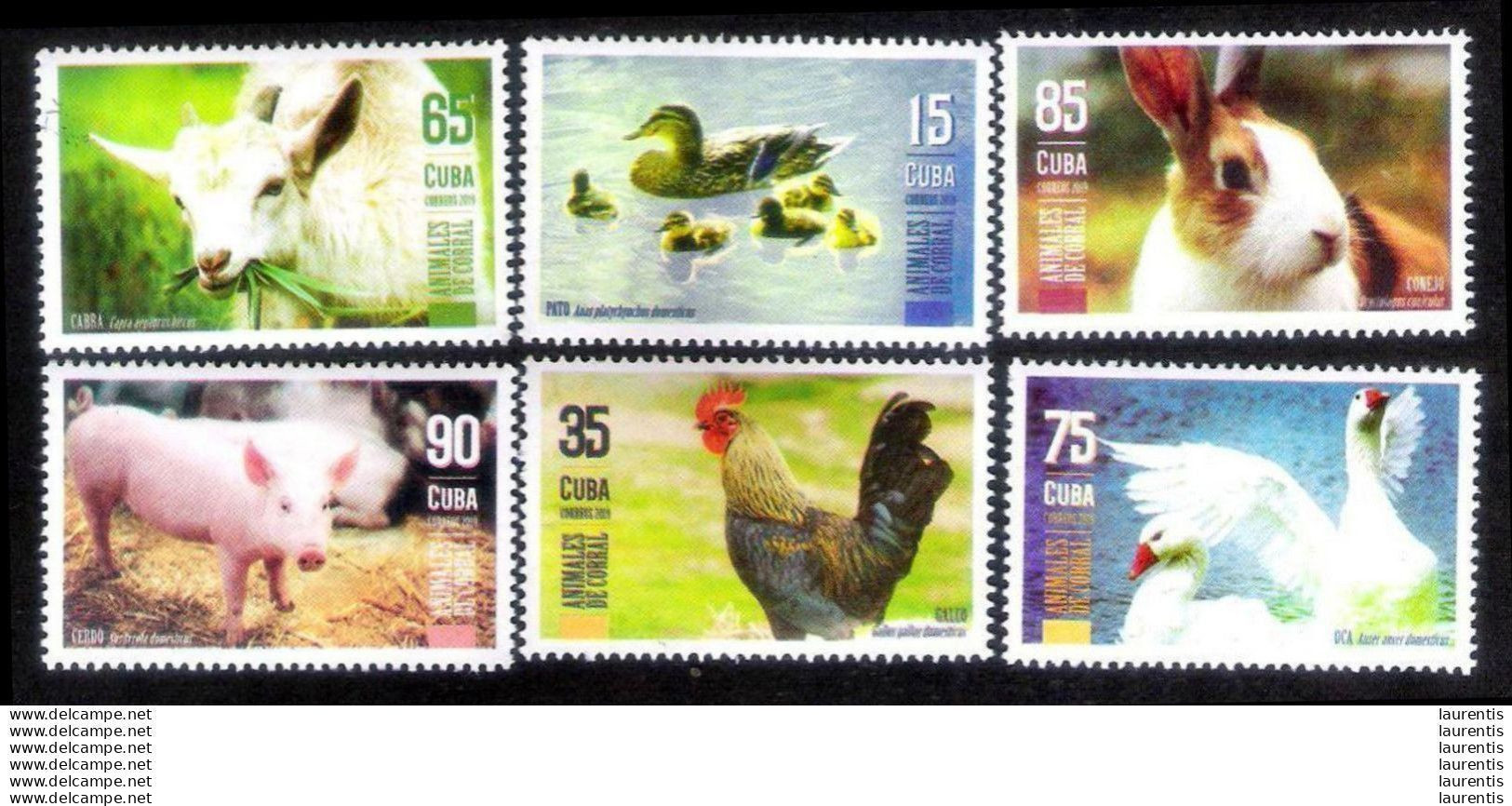 D2859  Ducks-Pigs-Roosters-Rabbits-Geese-Goats-Cows - 2019 - MNH - Cb - 2,25 - Hoftiere