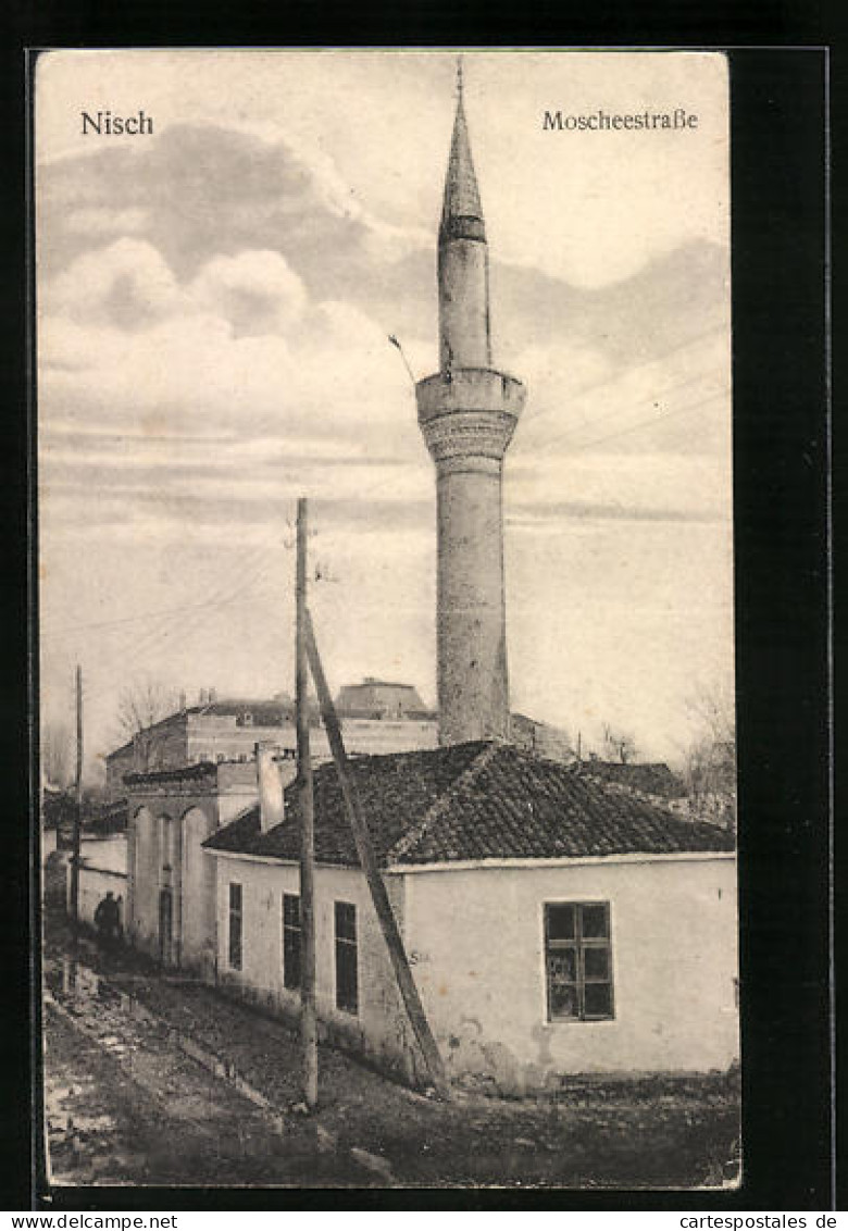 AK Nisch, Moscheestrasse  - Serbien