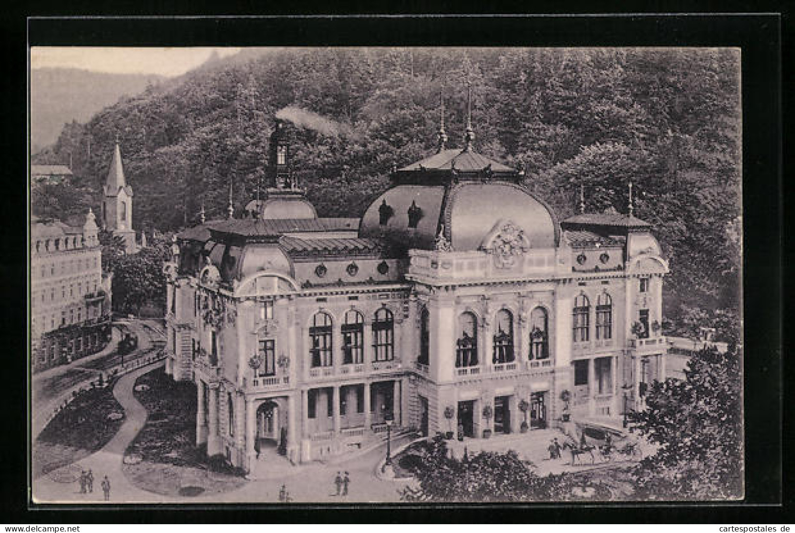 AK Karlsbad, Gäste Vor Dem Kaiserbad  - Tchéquie