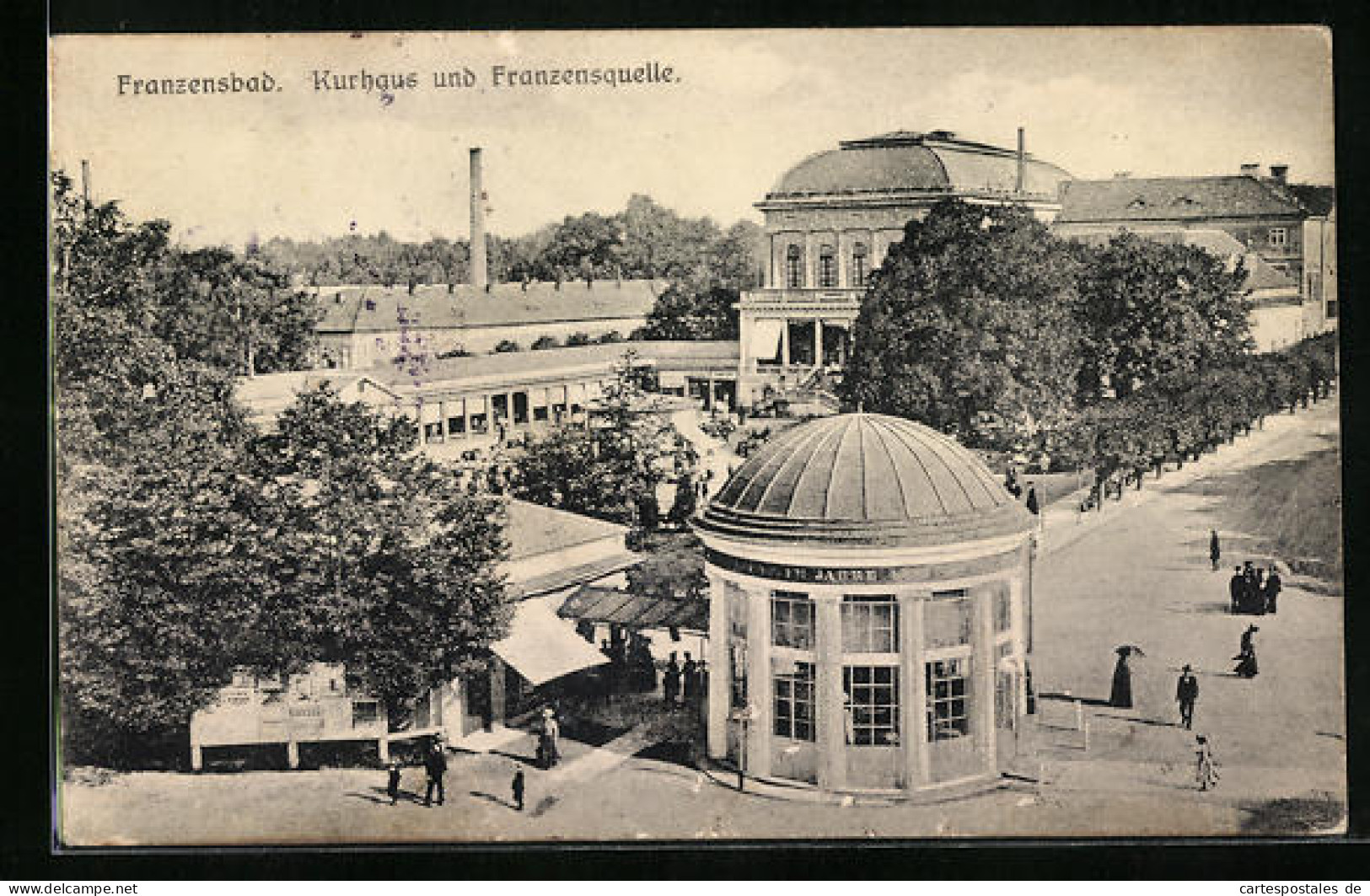 AK Franzensbad, Kurhaus Und Franzensquelle Aus Der Vogelschau  - Czech Republic