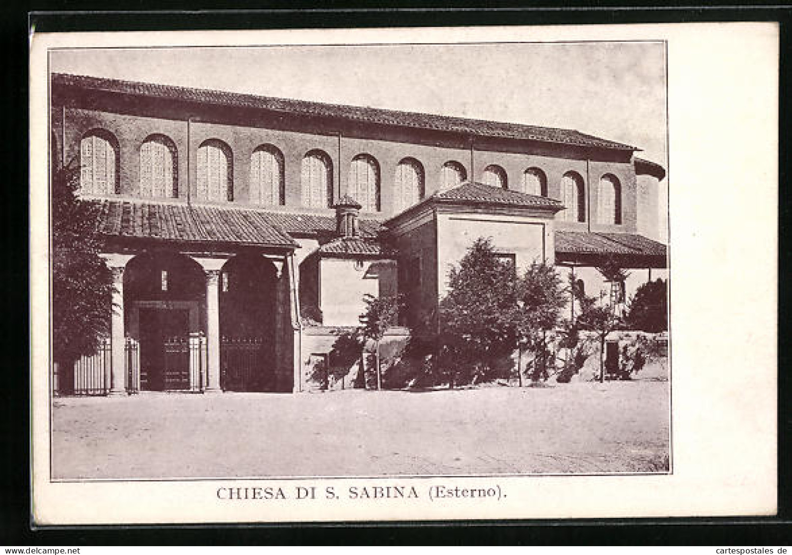 Cartolina Roma, Chiesa Di S. Sabina (Esterno)  - Andere & Zonder Classificatie