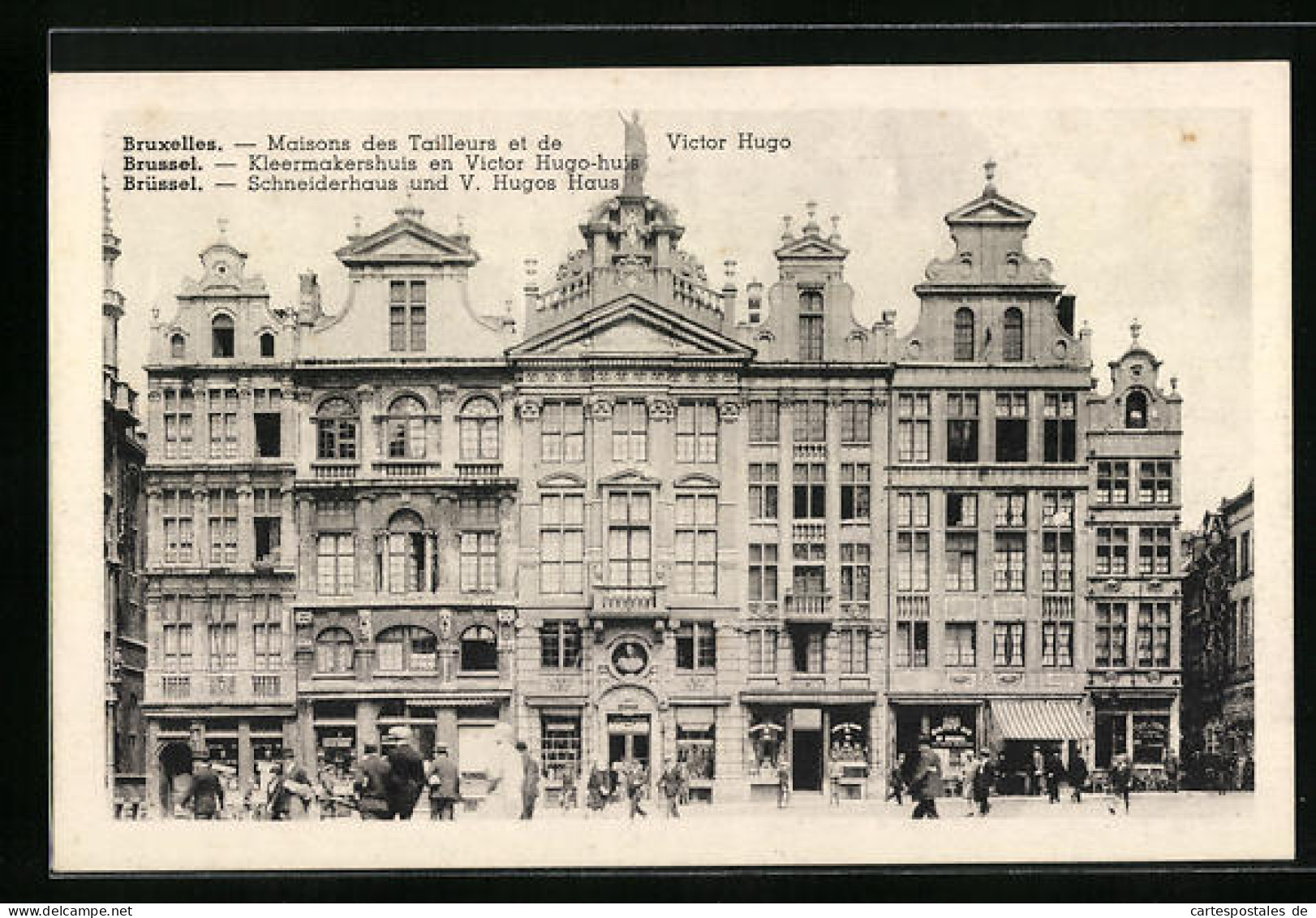 AK Brüssel / Bruxelles, Schneiderhaus Und V. Hugos Haus  - Brussels (City)