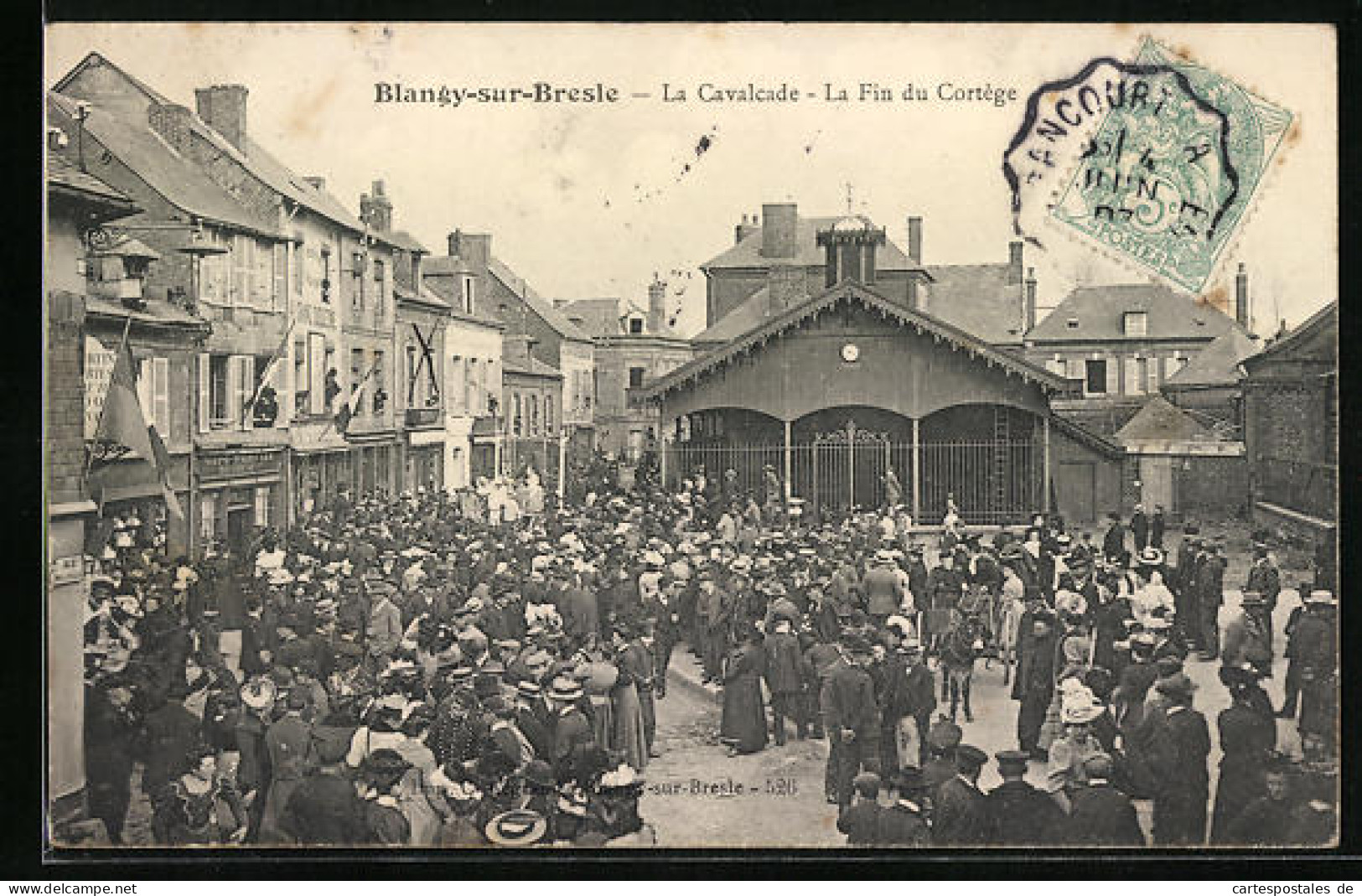 CPA Blangy-sur-Bresle, La Cavalcade - La Fin Du Cortège  - Blangy-sur-Bresle