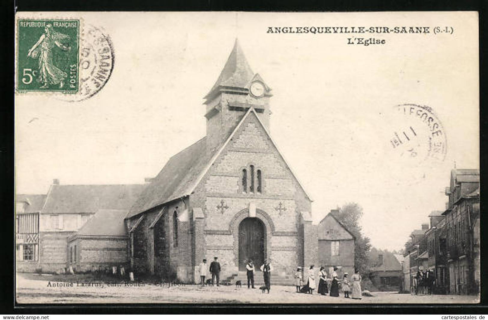 CPA Anglesqueville-sur-Saane, L`Eglise  - Altri & Non Classificati