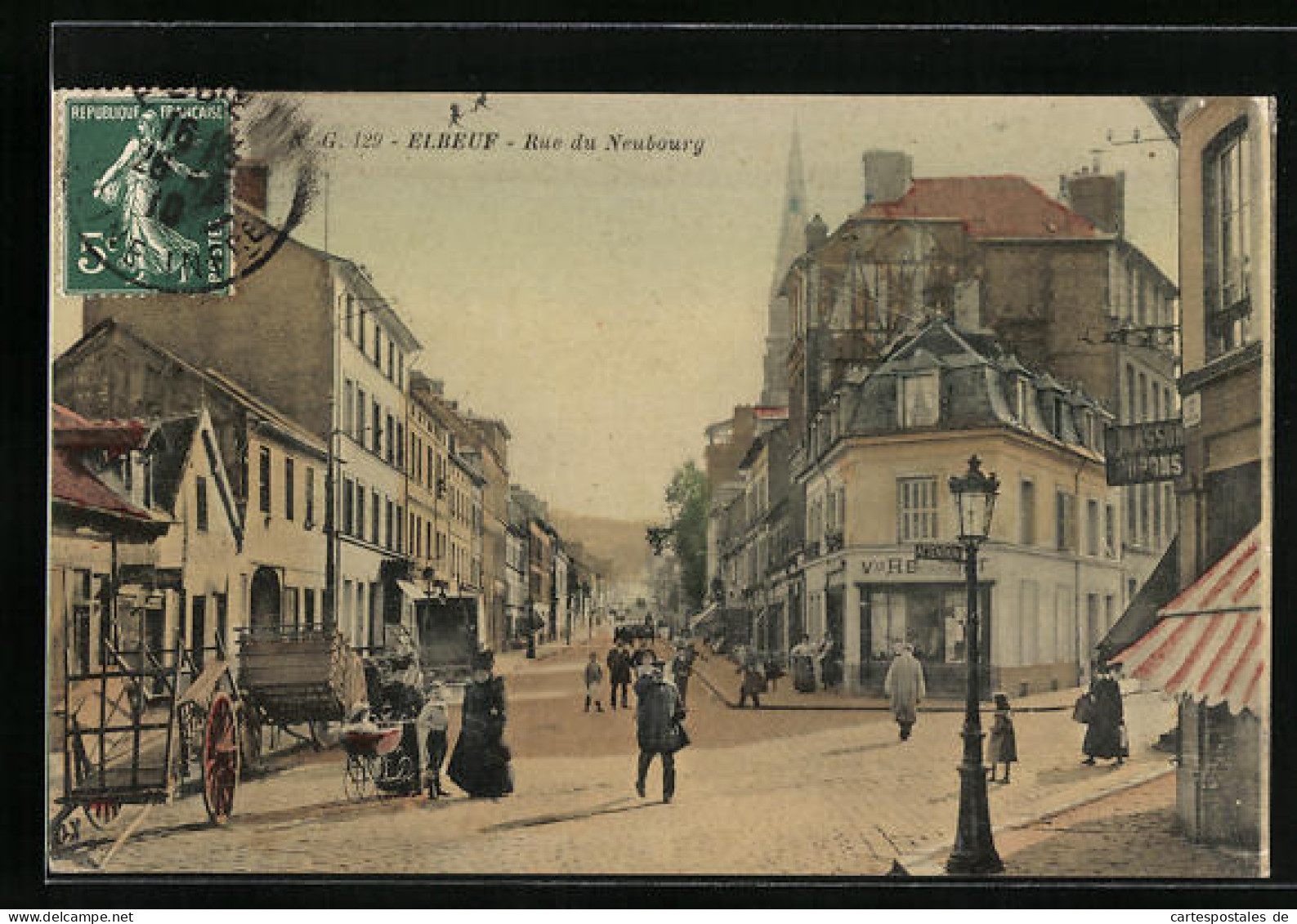 CPA Elbeuf, Rue Du Neubourg  - Elbeuf