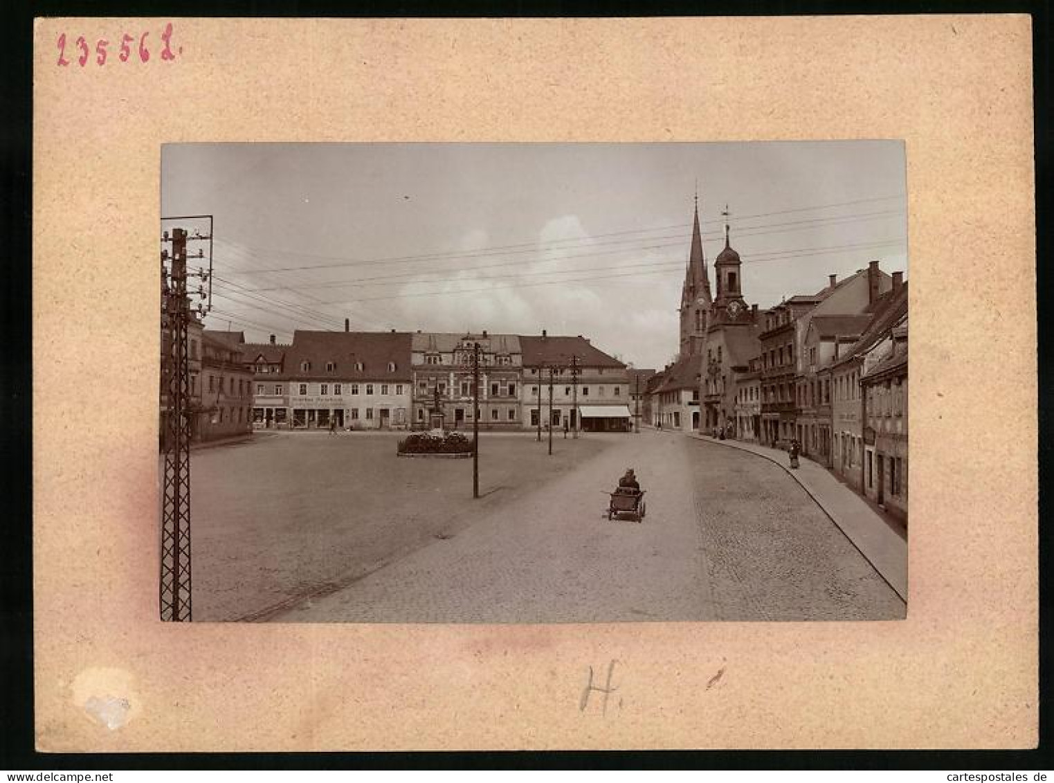 Fotografie Brück & Sohn Meissen, Ansicht Wilsdruff, Marktplatz Mit Spielwarenladen Martin Reichelt  - Lieux