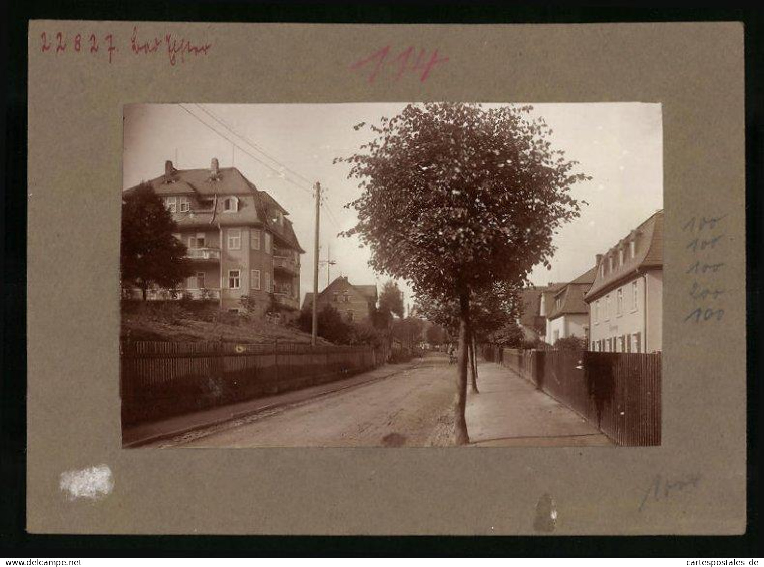 Fotografie Brück & Sohn Meissen, Ansicht Bad Elster, Agnesruhstrasse Mit Wohnhäusern  - Places