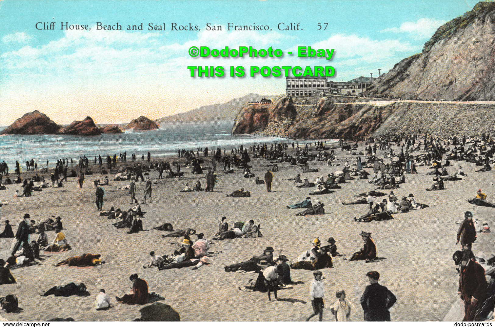 R347310 Calif. San Francisco. Cliff House. Beach And Seal Rocks. Supertone Quali - World